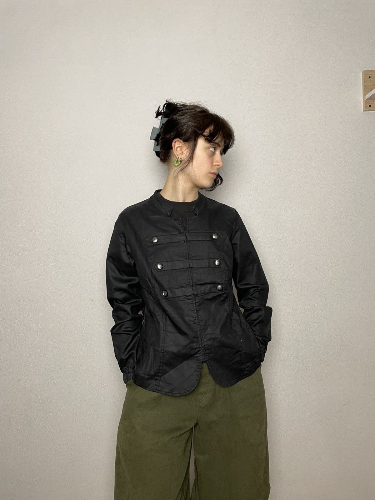 Vintage Vintage Avant-Garde Waxed Napoleon Jacket Size M / US 6-8 / IT 42-44 - 1 Thumbnail