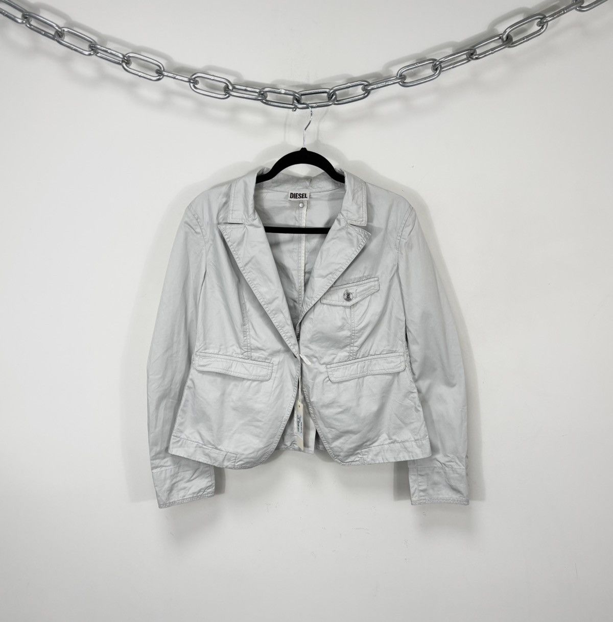 Diesel G-Velka NWT Women’s Grey Avant Garde Blazer Jacket