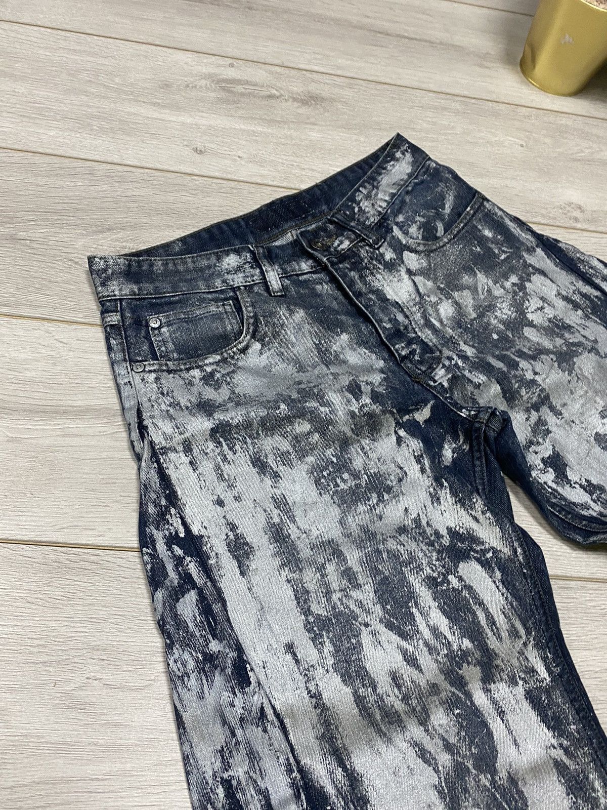 Other Distressed painted jnco style wide dirty jeans designer Size US 31 - 4 Thumbnail