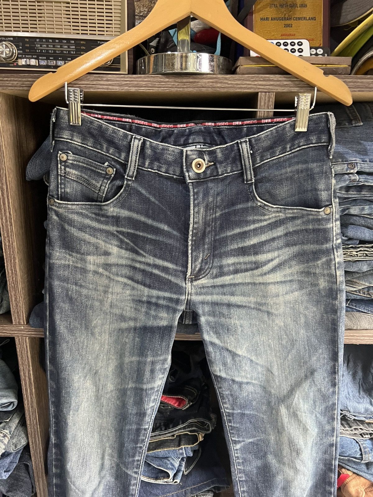 Edwin 🔥Vintage Edwin Jerseys Stretchable Flared Denim Size US 31 - 4 Thumbnail
