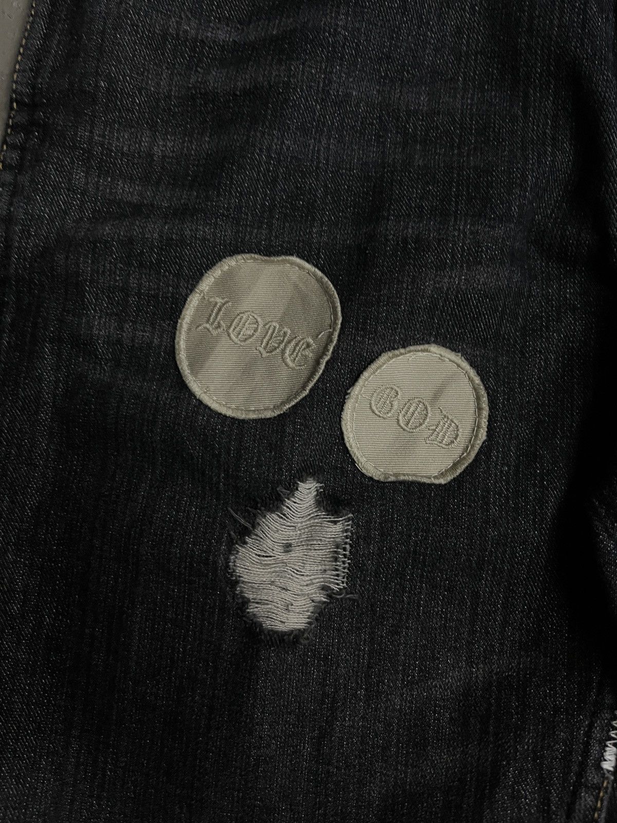 Number (N)ine Number (N)ine ‘Give Peace A Chance’ Patch Jeans Size US 32 / EU 48 - 10 Thumbnail