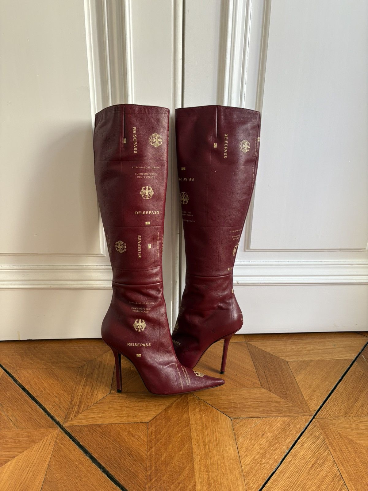 Vetements 110 Passport Leather Boots Size US 6.5 / EU 39-40 - 1 Thumbnail