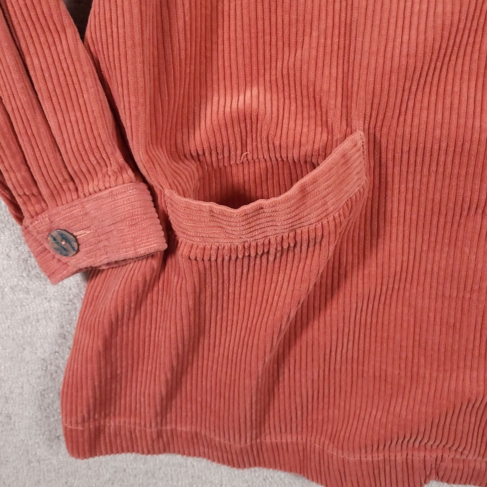 Vintage VINTAGE Woman Within Shacket Women's Plus 3X Pink Corduroy Coat Chore Jacket Lagenlook Shacket Size XXL / US 16-18 / IT 52-54 - 5 Thumbnail