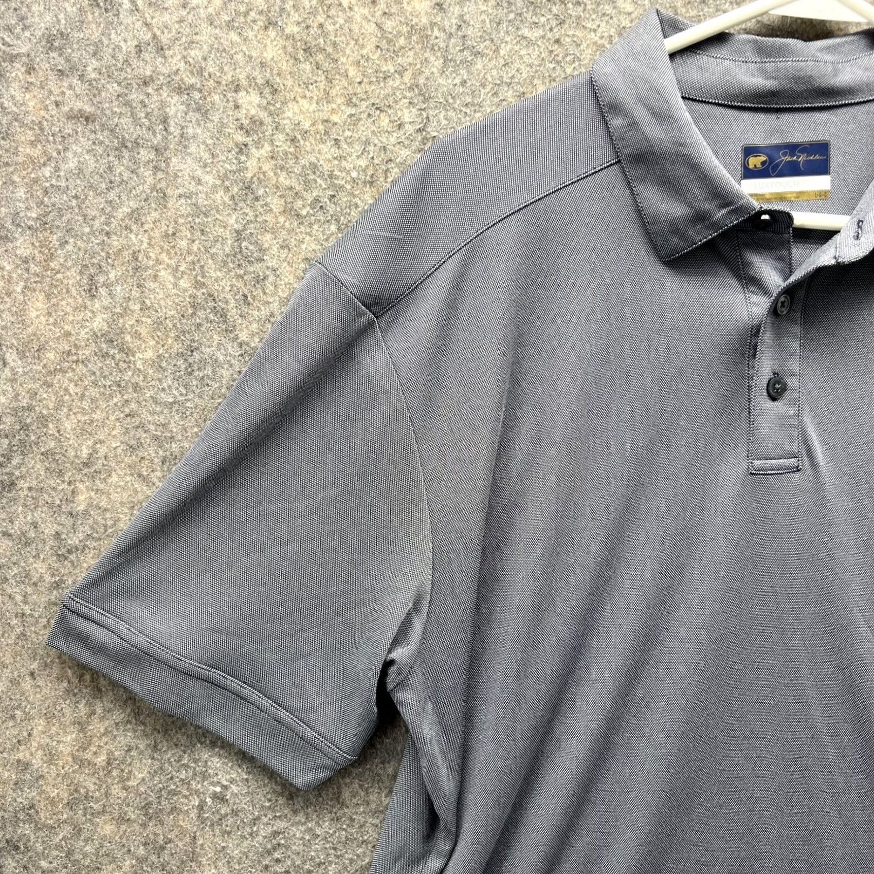 Vintage VINTAGE Jack Nicklaus Polo Shirt Men Large Grey Casual Stretch Golf Luxtouch Golfer Size US L / EU 52-54 / 3 - 3 Thumbnail