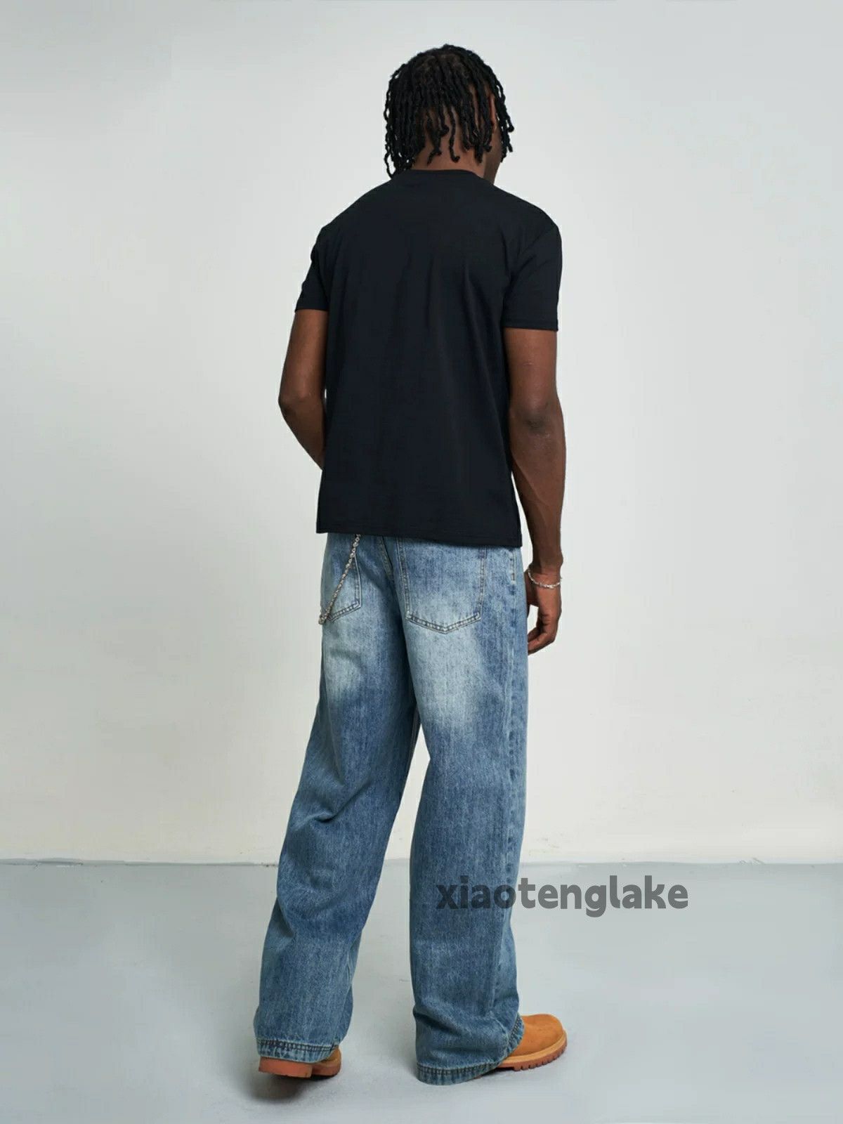 Jean washed faded cleanfit yuppie loose baggy jeans Size US 28 / EU 44 - 4 Thumbnail