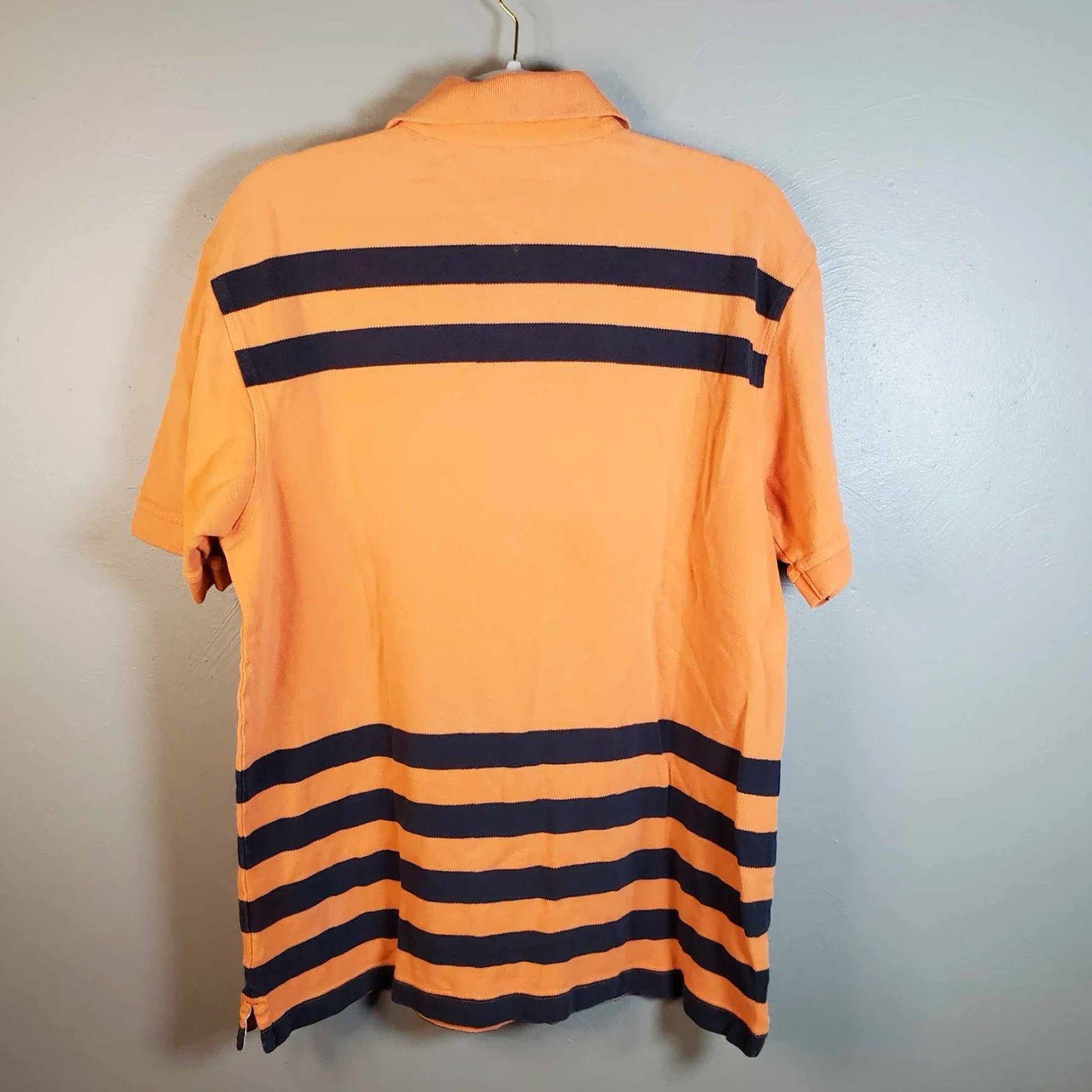 Tommy Hilfiger VINTAGE Tommy Hilfiger Polo Shirt Mens Large Orange 90s Short Sleeve Rugby Polo Shirt Mens Orange L Size US L / EU 52-54 / 3 - 6 Thumbnail