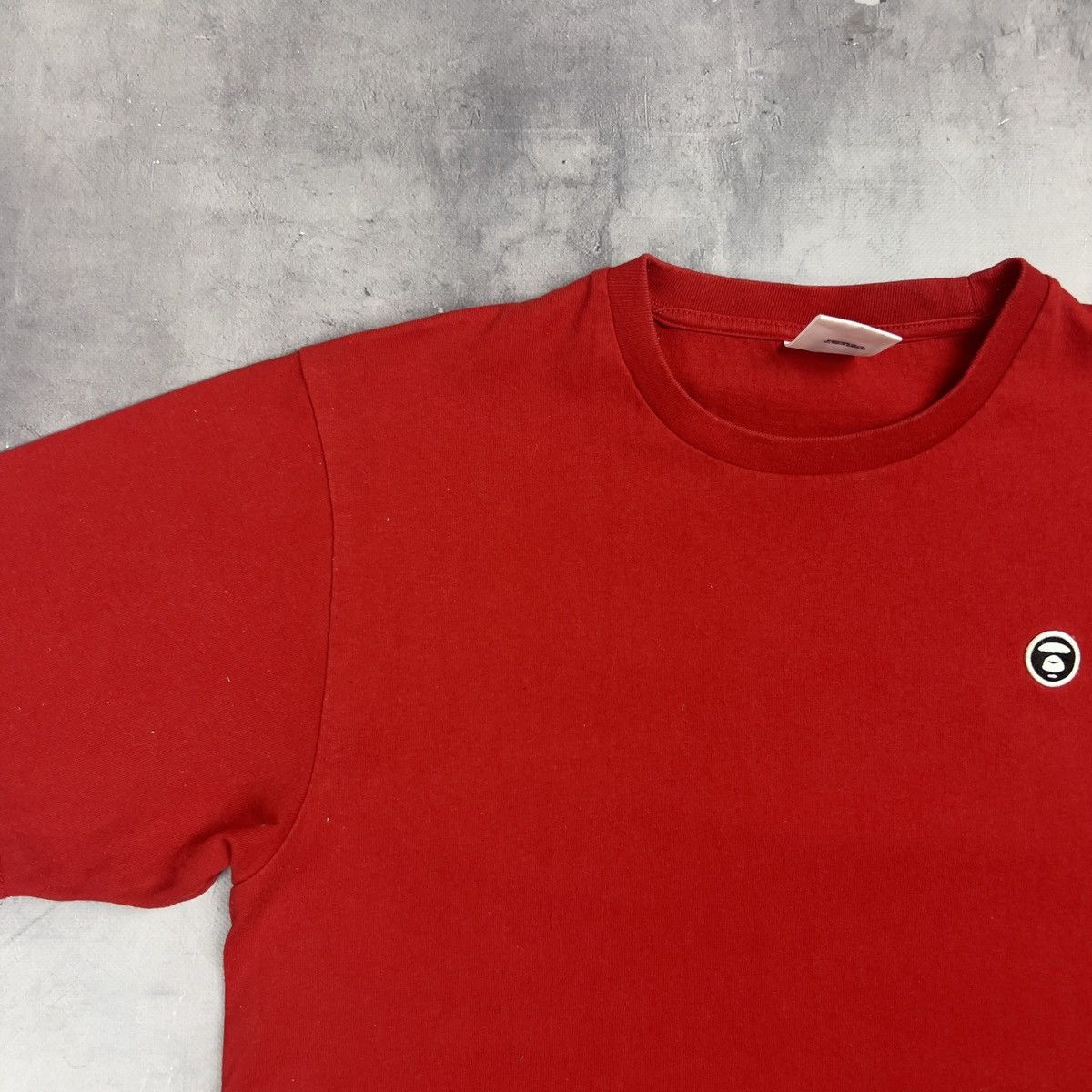 Aape Rare! Aape Bathing Ape Face Patch Logo Tee Y2K SK8 Size US L / EU 52-54 / 3 - 4 Thumbnail