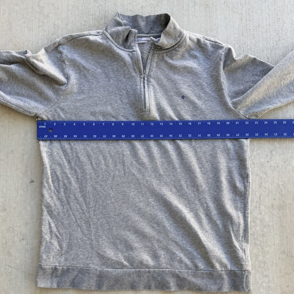 Criquet Criquet Men Gray 1/4 Zip Large Long Sleeve Pullover Golf Size US L / EU 52-54 / 3 - 7 Thumbnail