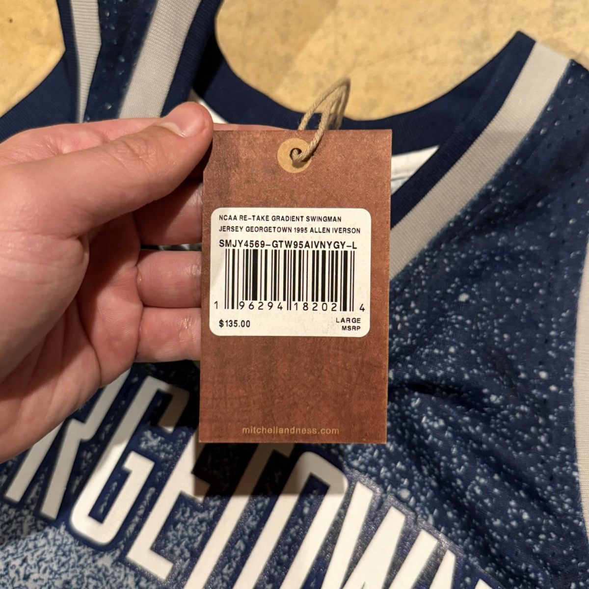 Mitchell & Ness Mitchell & Ness Allen Iverson #3 Georgetown Hoyas Jersey Size US L / EU 52-54 / 3 - 7 Thumbnail