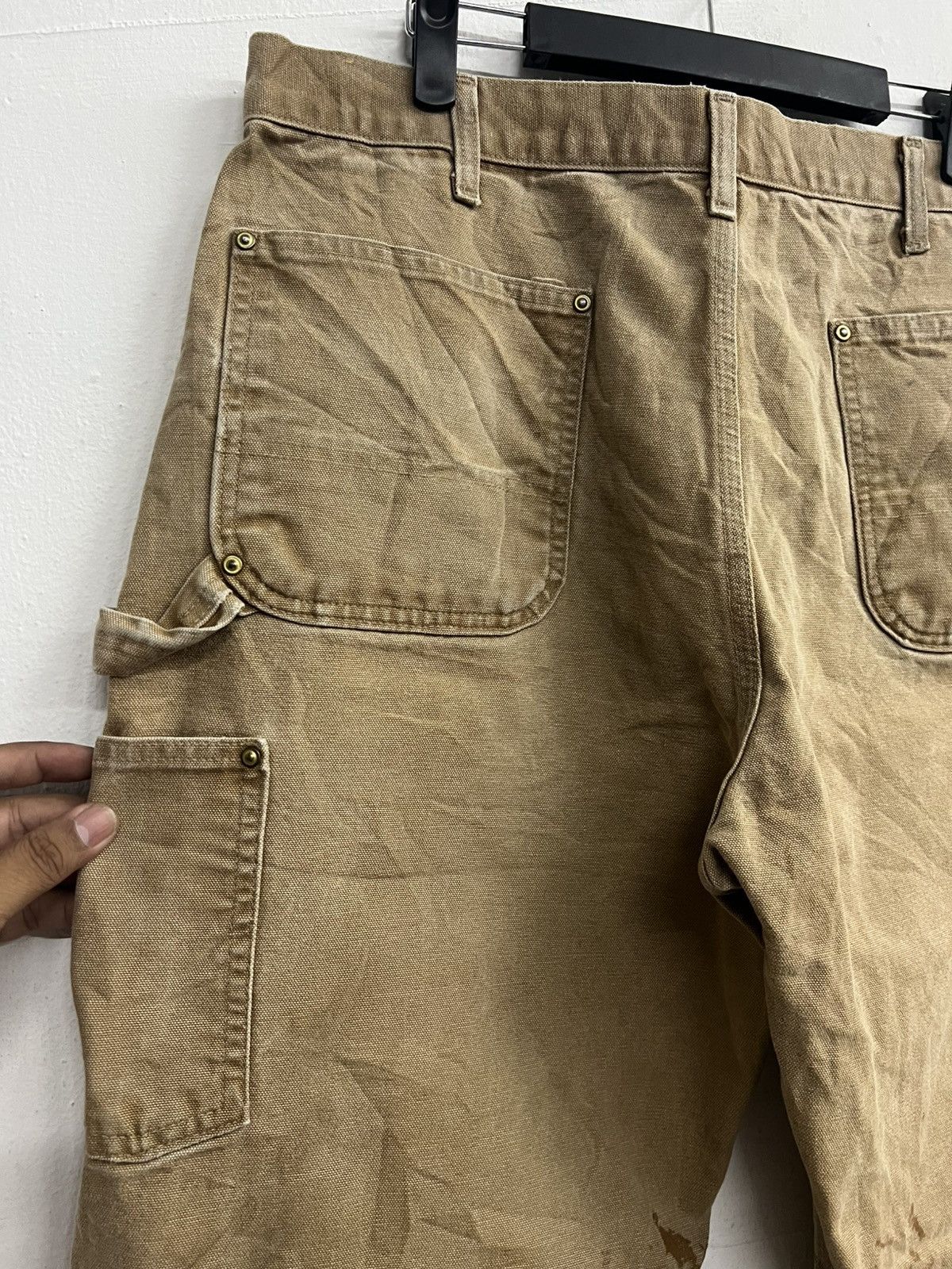 Carhartt × Vintage Vintage Carhartt Double Knee Carpenter Pant Faded Distressed Size US 34 / EU 50 - 14 Thumbnail