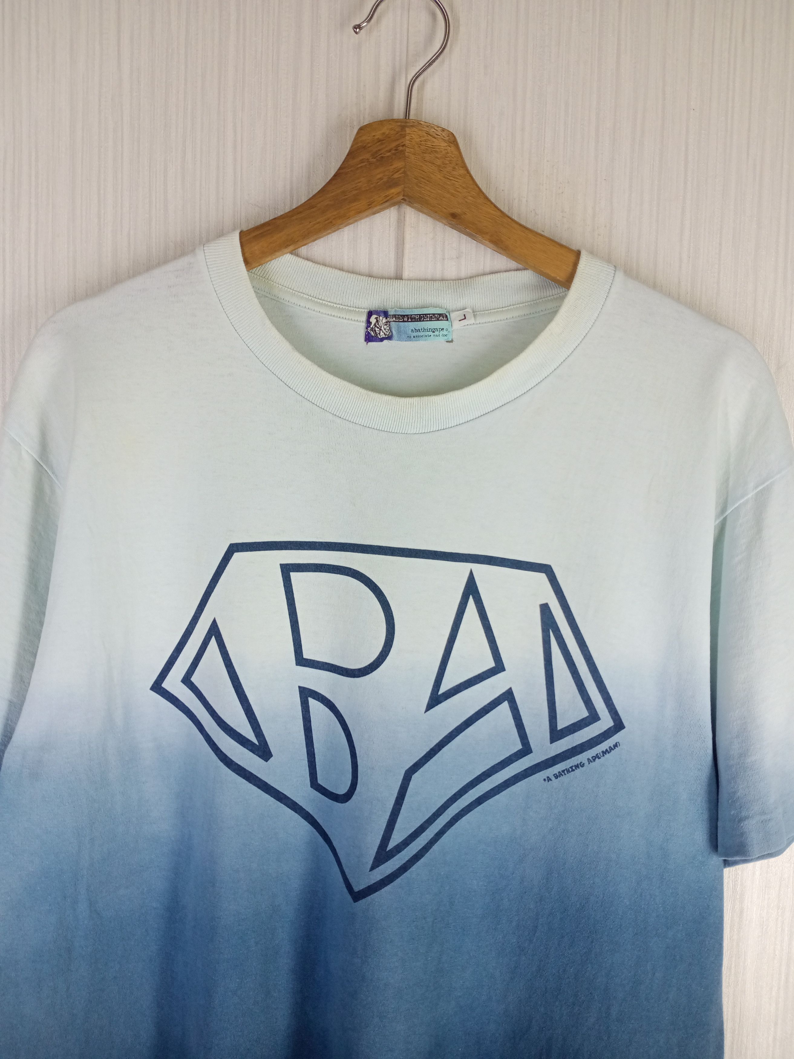 Bape Rare Vintage Bapeman Gradient Tee Size US L / EU 52-54 / 3 - 3 Thumbnail