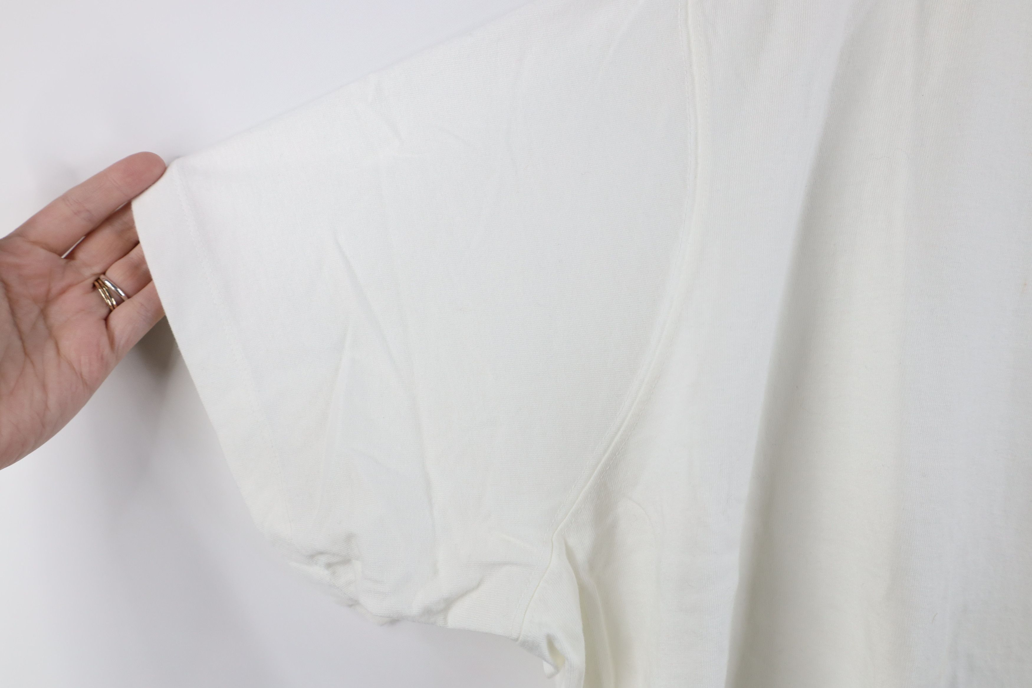 Lands' End × Vintage Vintage Lands End Blank Cotton Short Sleeve T-Shirt White Size 3XL / US 20-22 - 6 Thumbnail