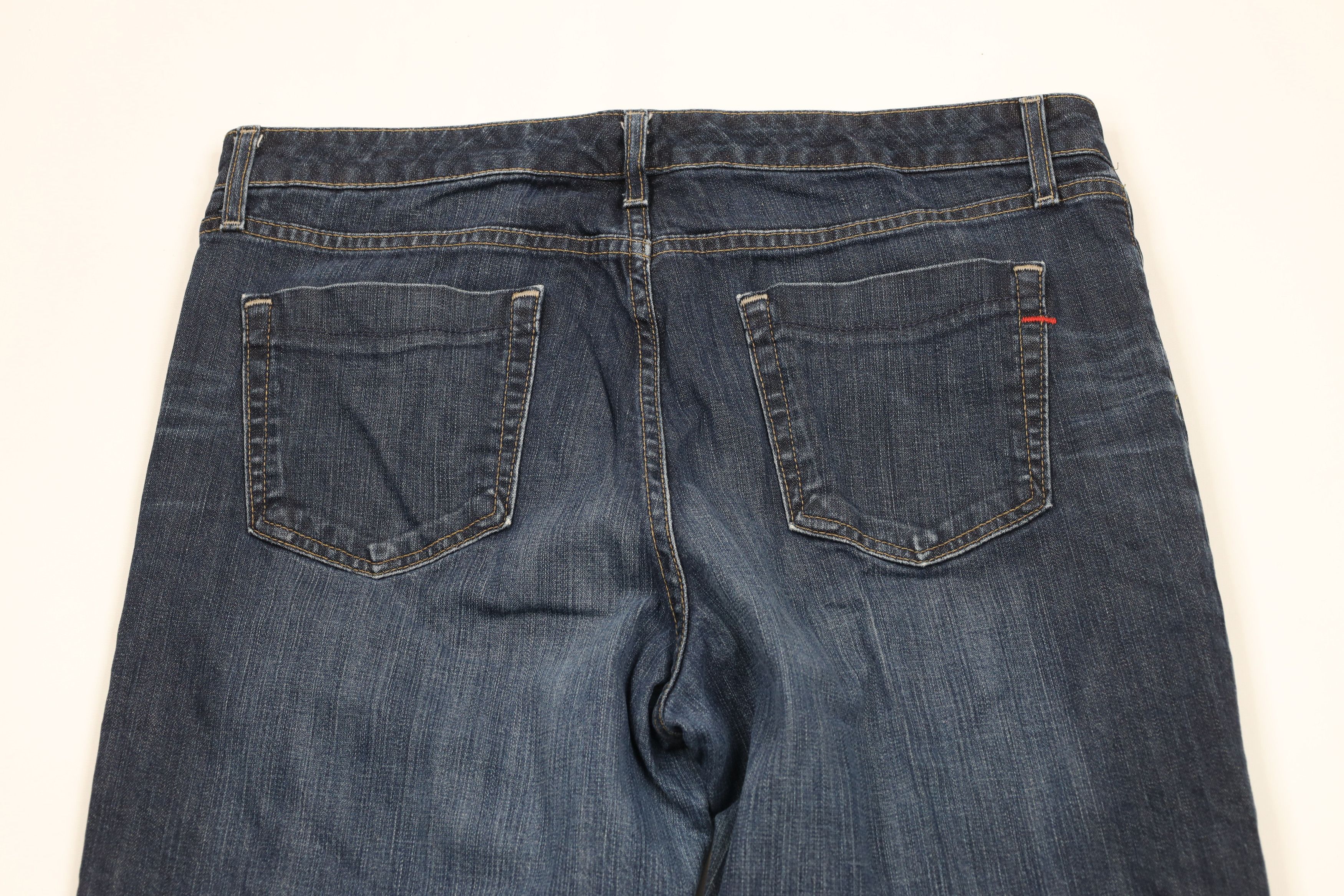 Gap × Vintage Vintage Y2K Gap Flared Wide Leg Denim Jeans Dark Indigo Size 36" / US 14 / IT 50 - 11 Thumbnail