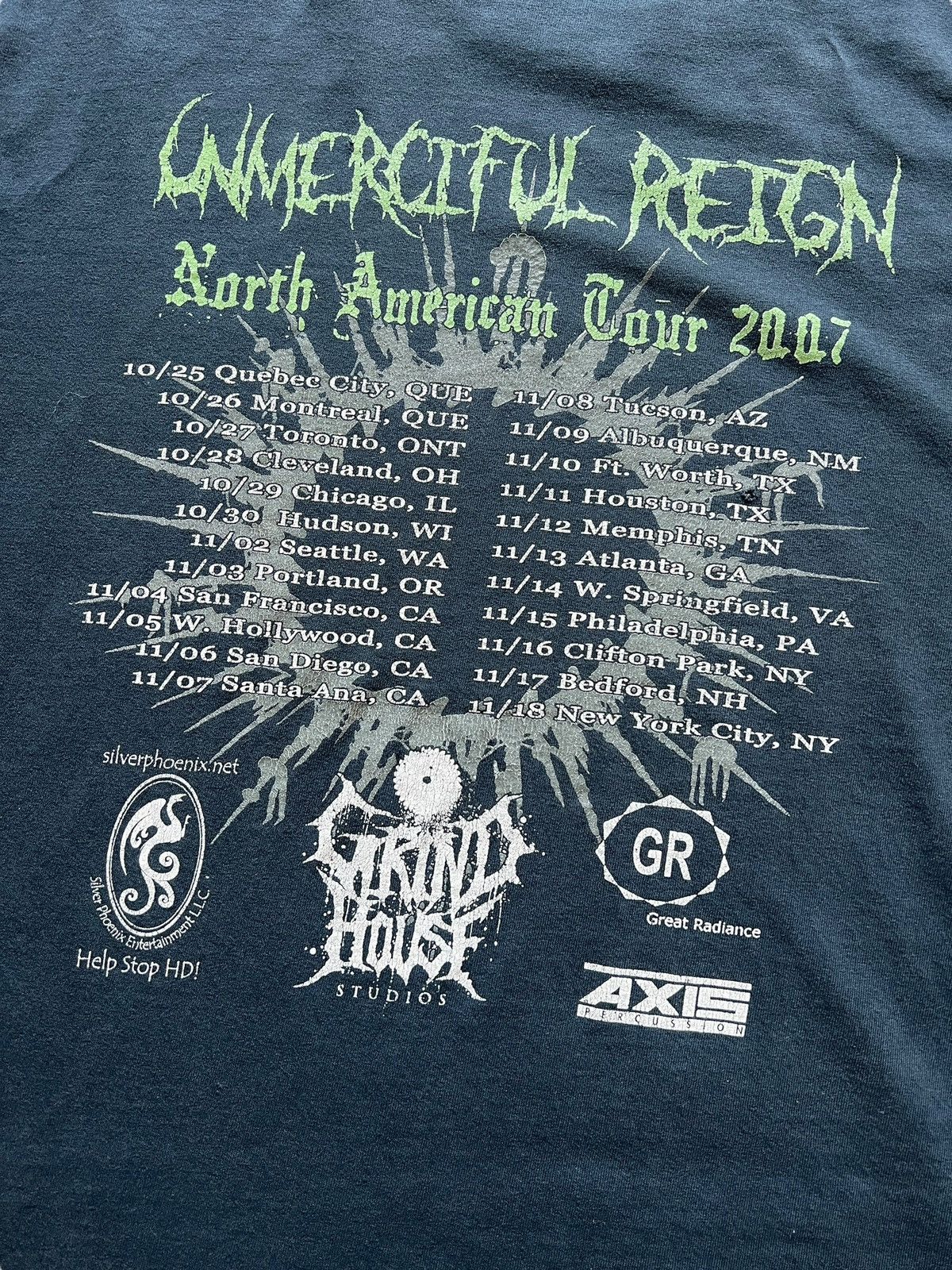 Band Tees Vintage Suffocation Tour 2007 Metal Band Tees Sun Faded Size US XL / EU 56 / 4 - 8 Thumbnail