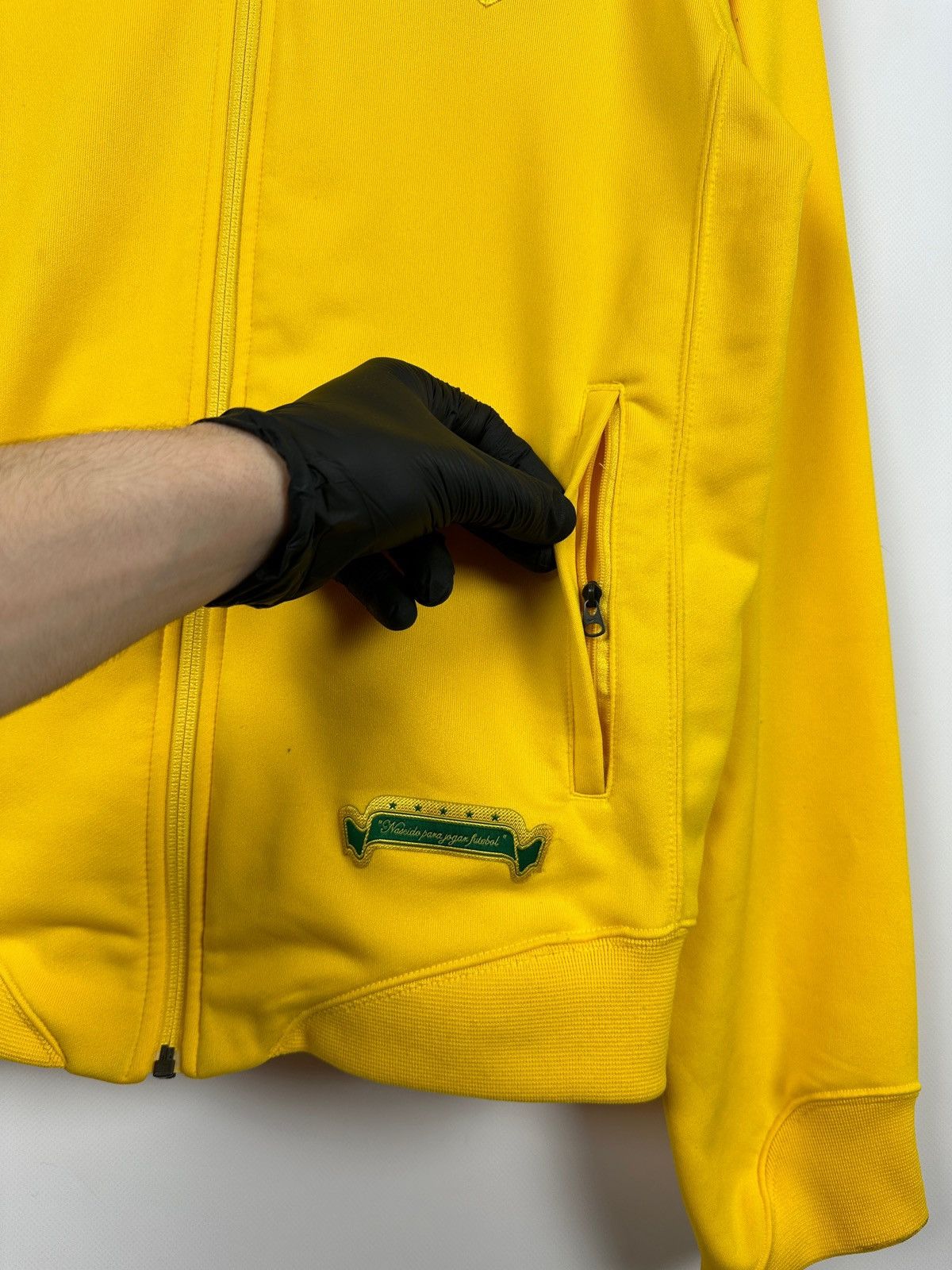 Nike 00s Vintage Nike Team Brazil Zip Up Soccer Track Top Jacket Size US M / EU 48-50 / 2 - 13 Thumbnail
