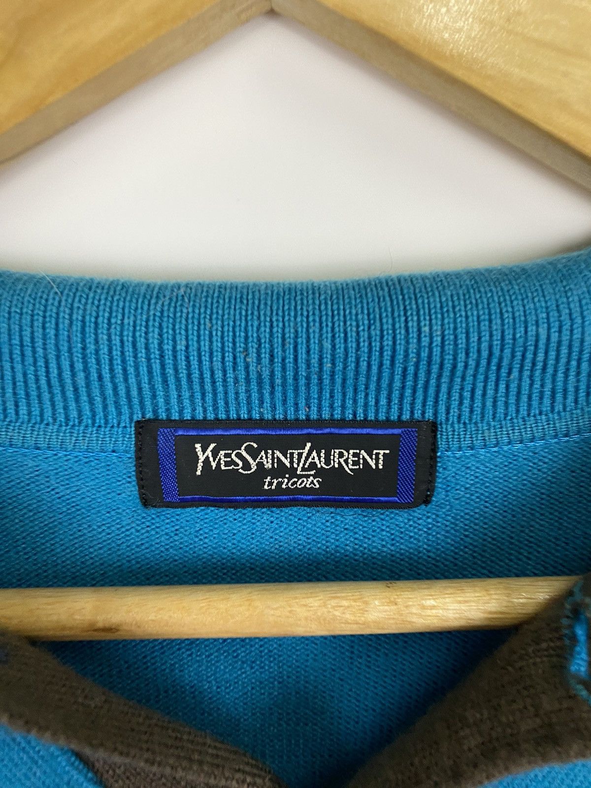Yves Saint Laurent Vintage Yves Saint Laurent Wool Knitwear Polo Size US M / EU 48-50 / 2 - 9 Thumbnail