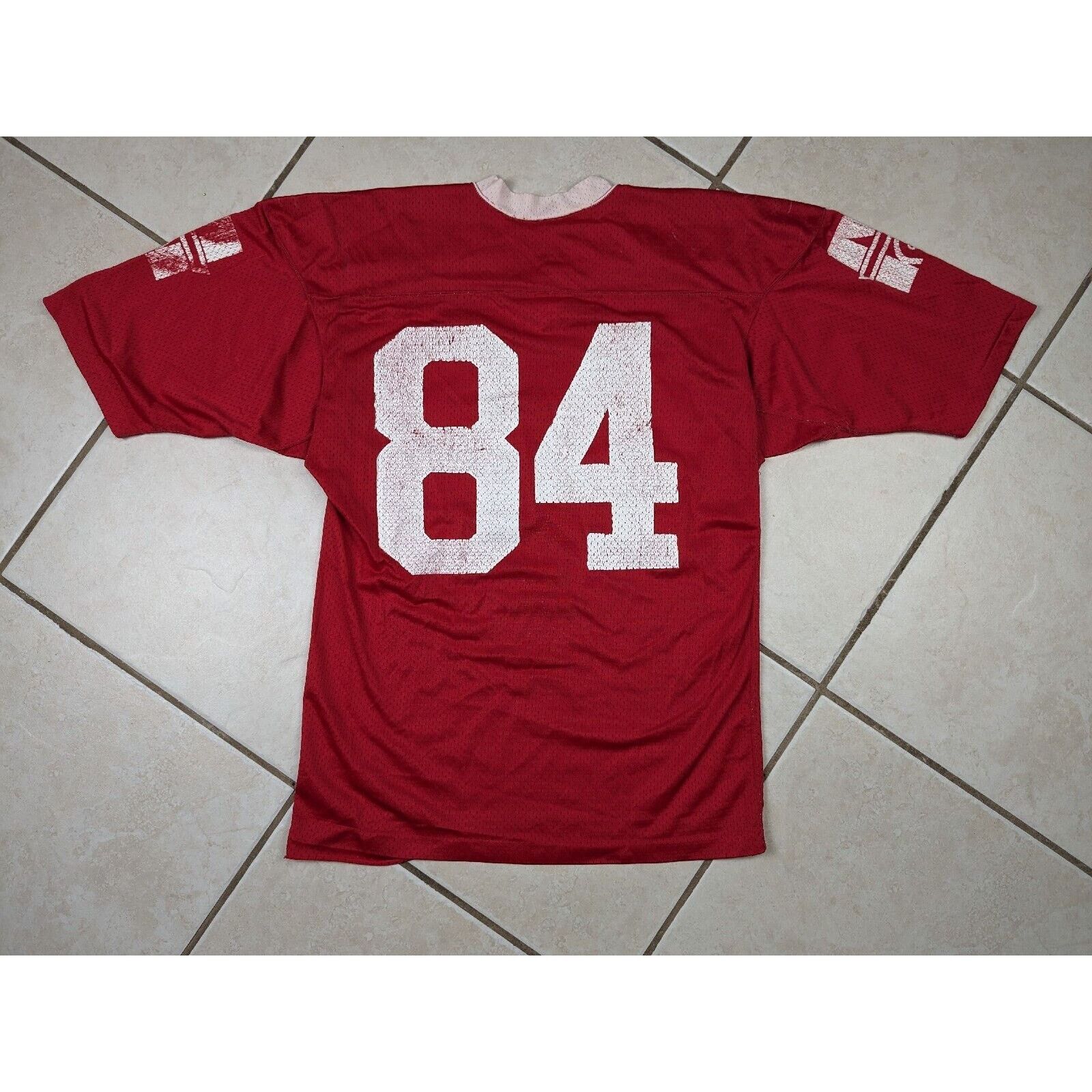Champion Vtg 1970'S Champion Products Practice JERSEY Red USA RARE Size US M / EU 48-50 / 2 - 10 Thumbnail
