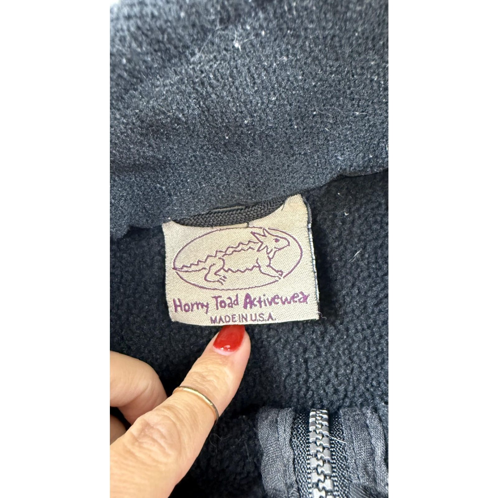 Vintage Horny Toad Mens Vest Medium Large Black Fleece Zip Made USA Outdoor Activewear Size US S / EU 44-46 / 1 - 6 Thumbnail