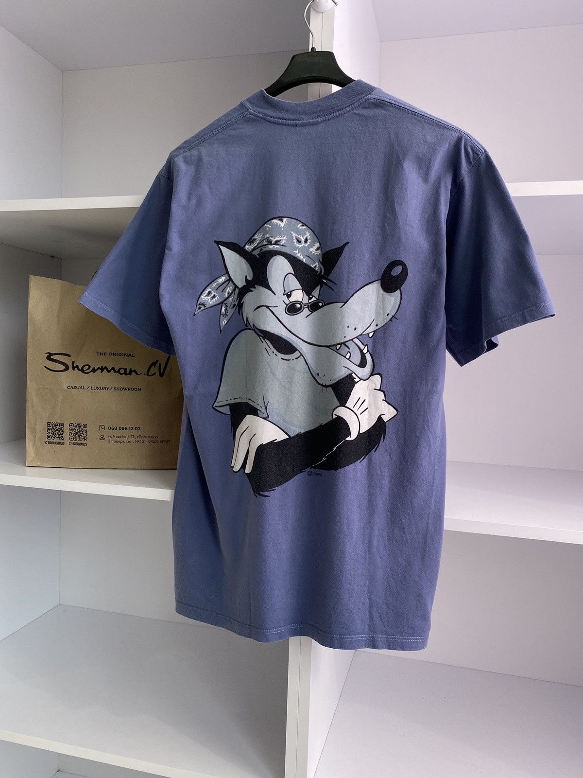 Disney × Vintage Big Bad Wolf Disney Tee vintage Size US L / EU 52-54 / 3 - 8 Thumbnail
