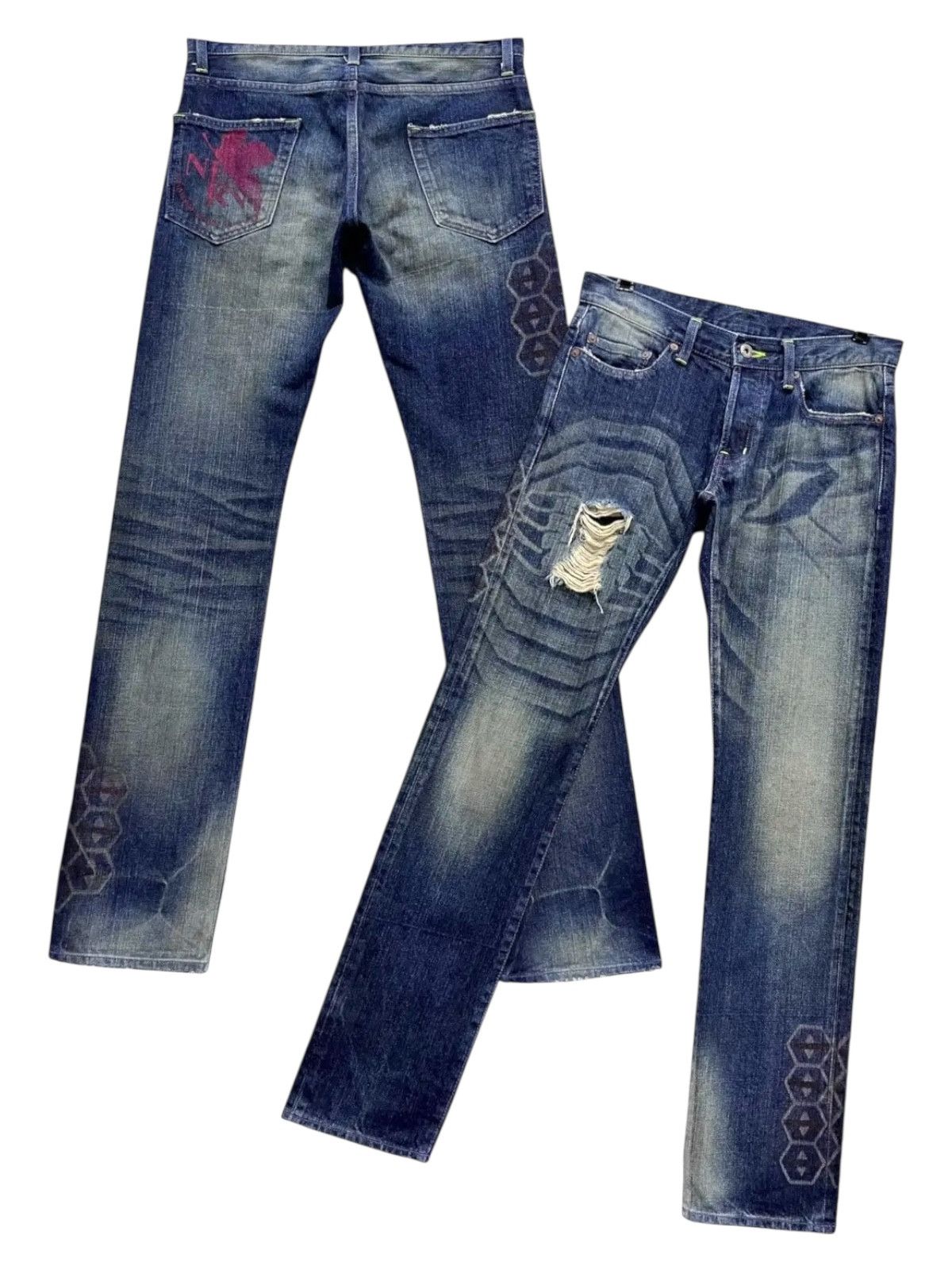 Anime 🔥EVANGELION NERV New Theatrical Version x COSPA JPN Denim Size US 30 / EU 46 - 1 Thumbnail