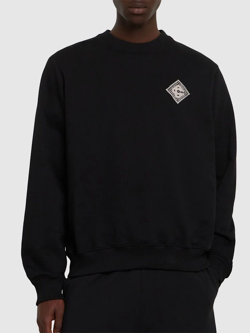 Casablanca Casablanca Pearl Diamond CC Patch Sweatshirt Size US M / EU 48-50 / 2 - 4 Thumbnail