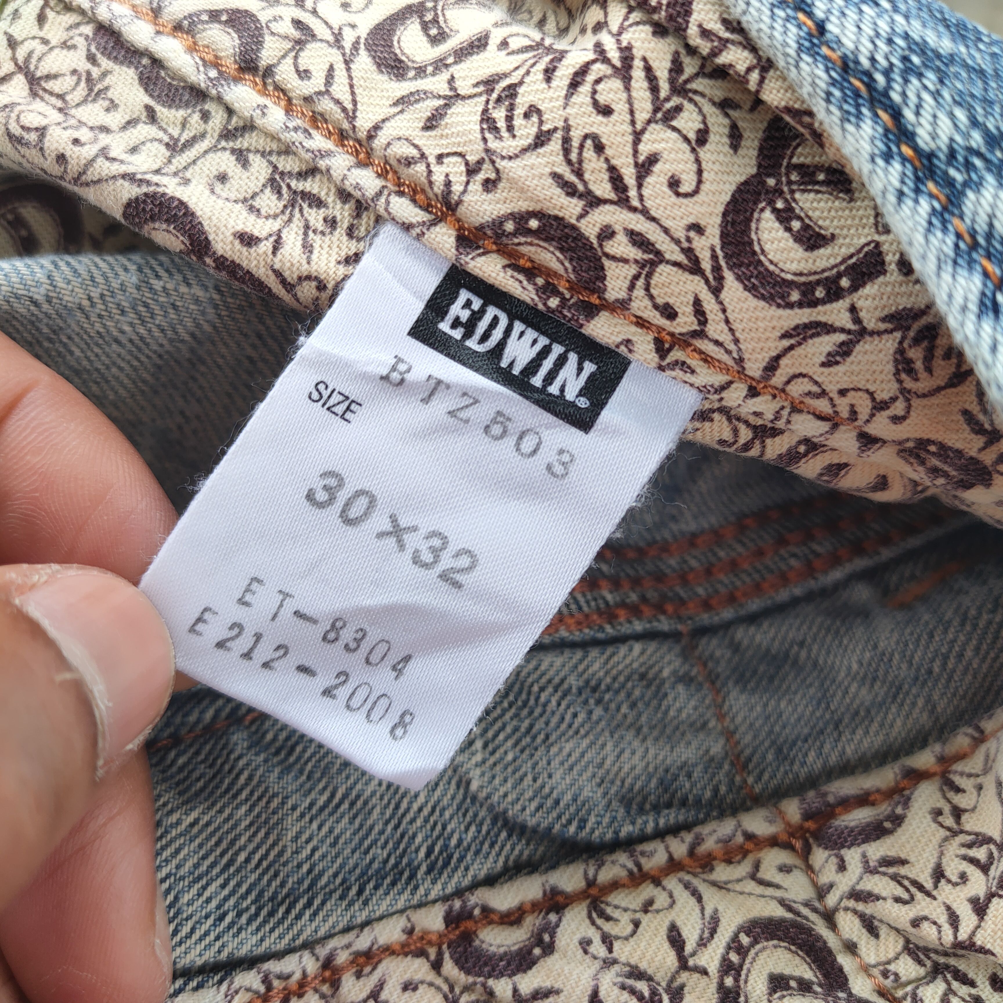 Edwin VINTAGE EDWIN FLARE DISTRESSED DENIM JEANS PANTS Size US 32 / EU 48 - 15 Thumbnail