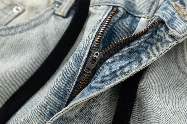 Japanese Brand Madoka x Yumi Washed distressed loose-fitting wide-leg jeans Size US 32 / EU 48 - 3 Thumbnail