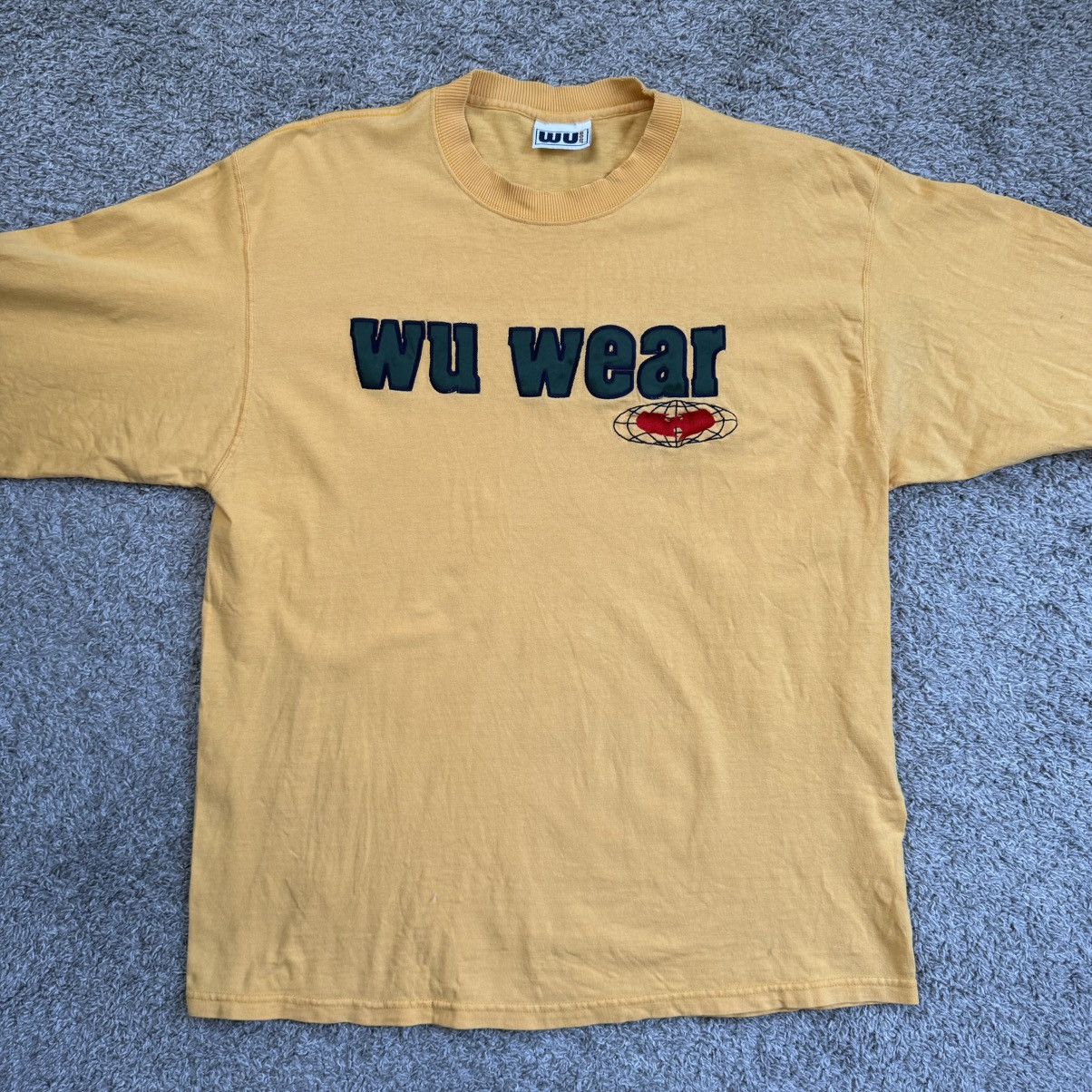 Wu-Tang Clan 🔴Wu-Wear Shirt Size XL Wu-Tang Vintage Yellow Longsleeves Size US XL / EU 56 / 4 - 1 Thumbnail