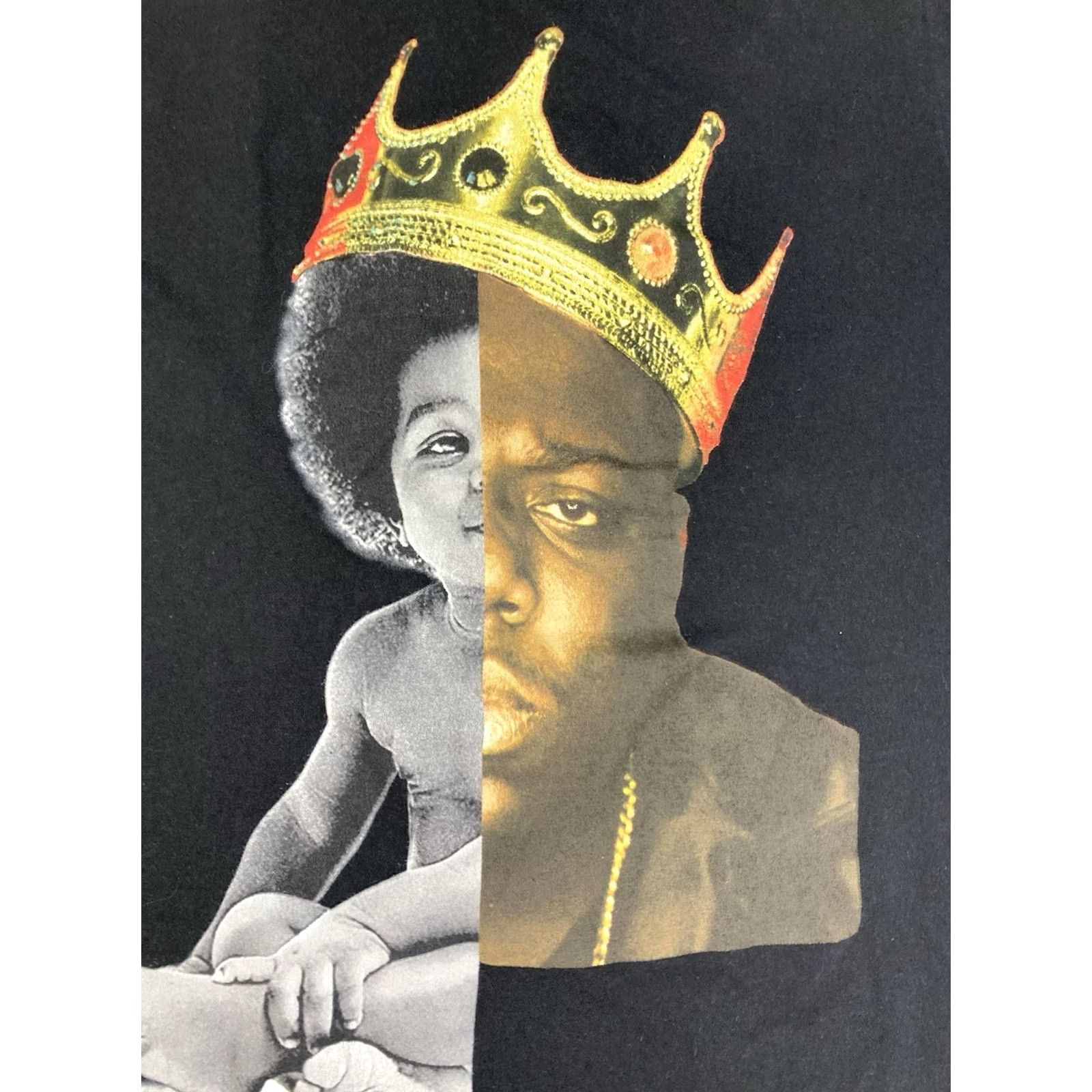 Vintage The Notorious BIG Shirt Womens S Black Biggie Smalls Women Short Sleeve Music Size S / US 4 / IT 40 - 2 Thumbnail