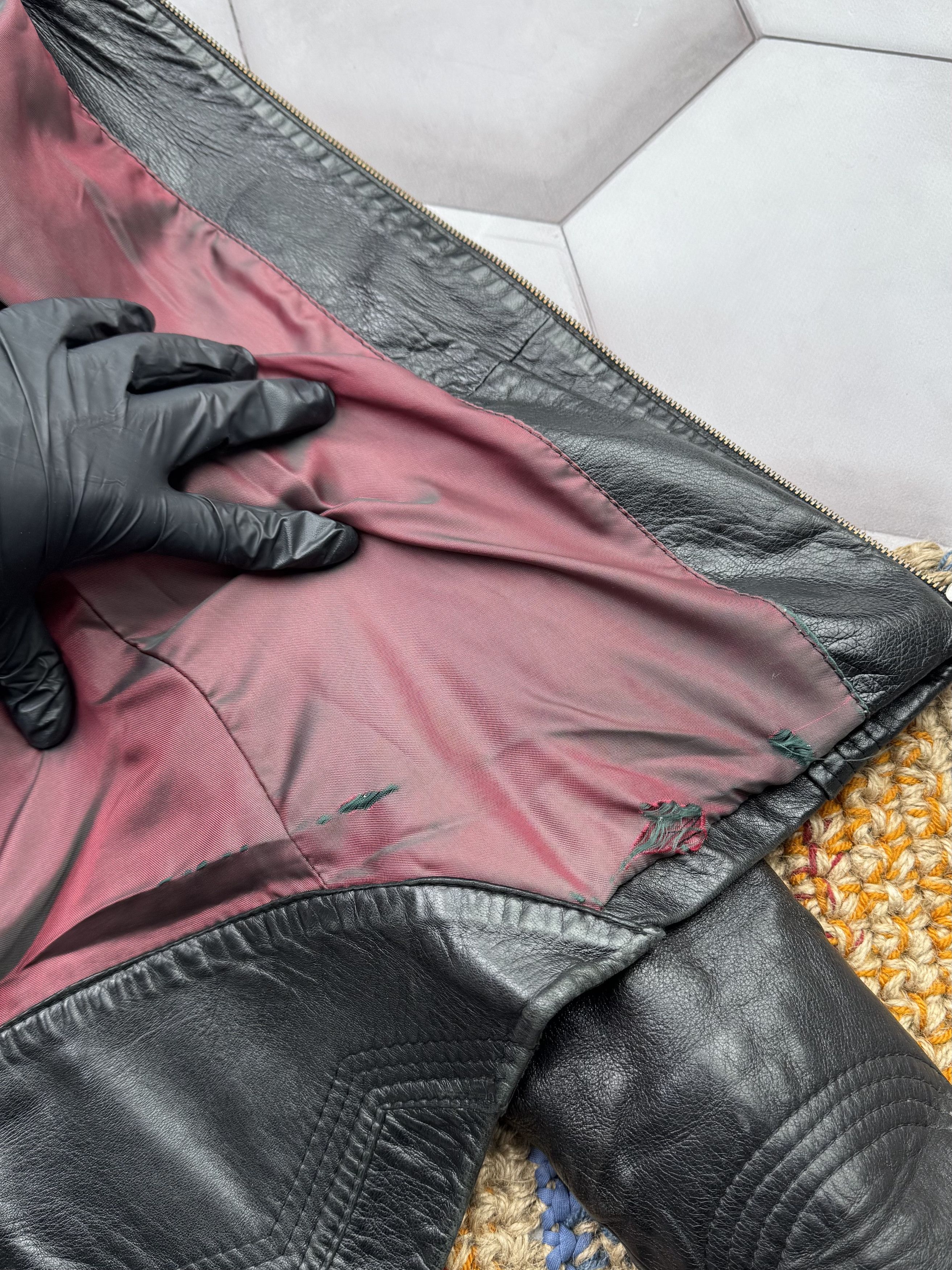 Vintage Vintage Cropped Leather Jacket Size S / US 4 / IT 40 - 10 Thumbnail