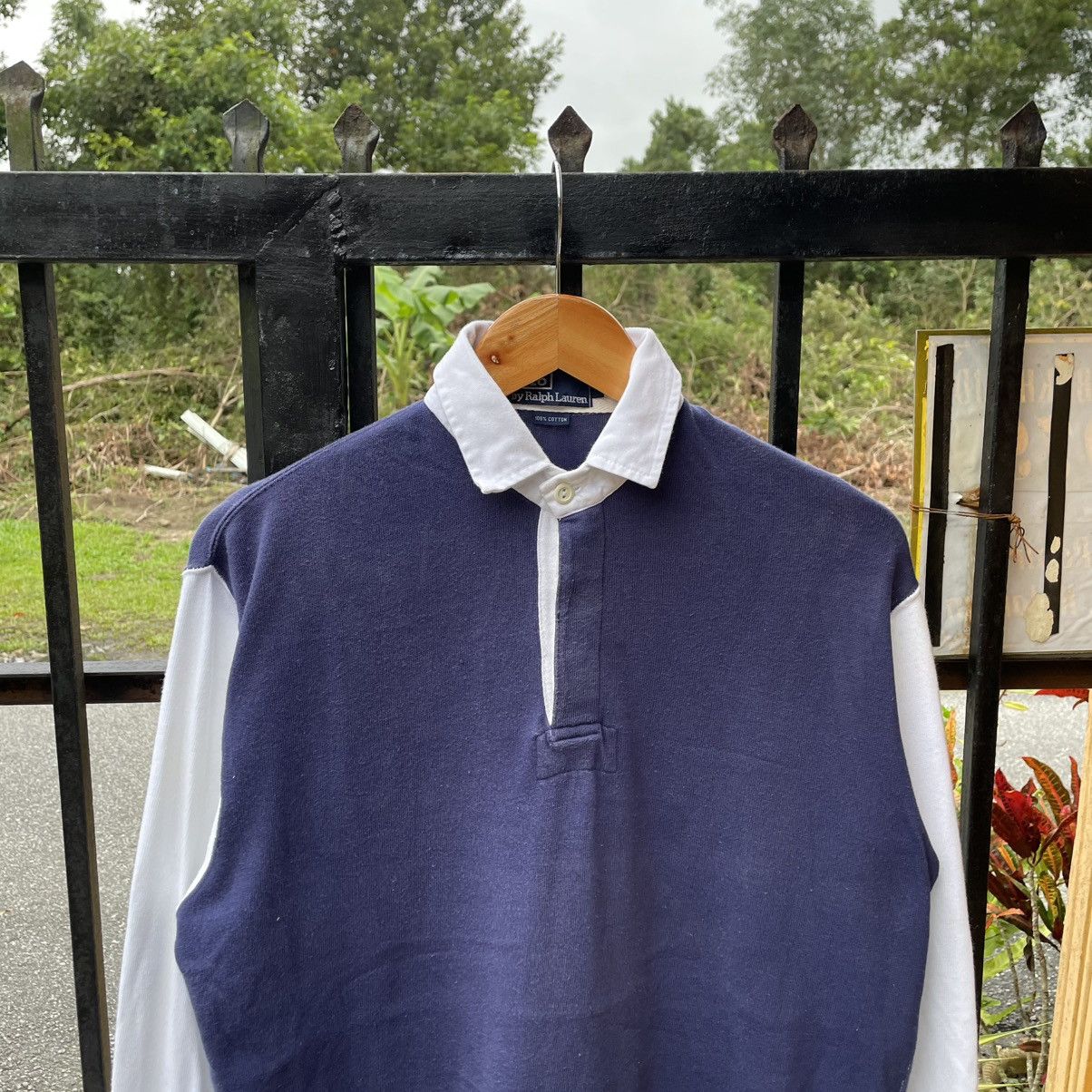 Polo Ralph Lauren 🔥Vintage Polo Ralph Lauren USA Flag Polo Rugby Shirts Size US L / EU 52-54 / 3 - 4 Thumbnail