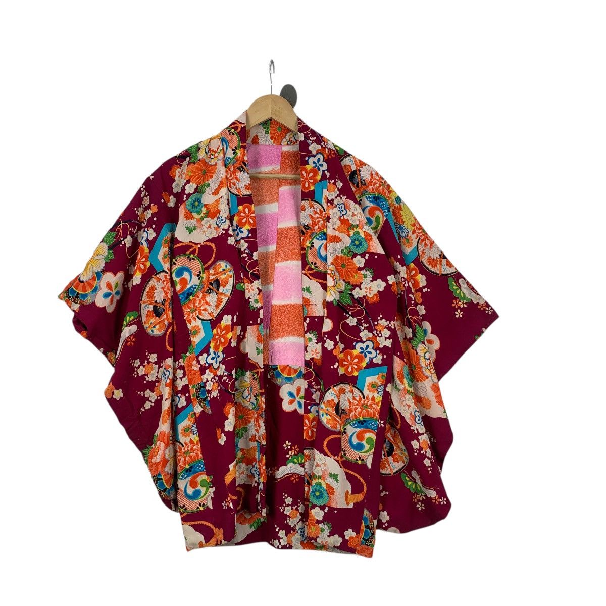 Vintage Vintage 70s KIMONO TEMPLE FLORAL JAPAN Traditional Geisha Size M / US 6-8 / IT 42-44 - 3 Thumbnail