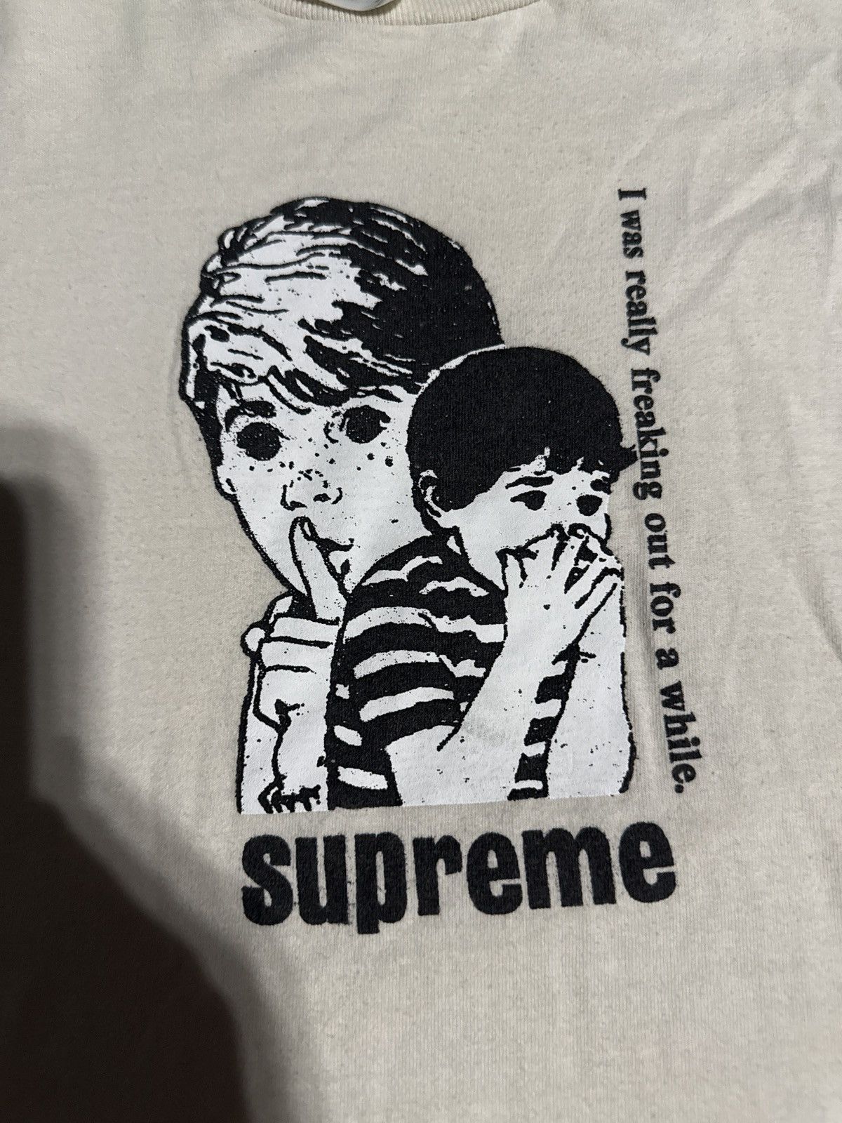 Supreme Supreme Freaking Out Tee white Large Size US L / EU 52-54 / 3 - 1 Thumbnail