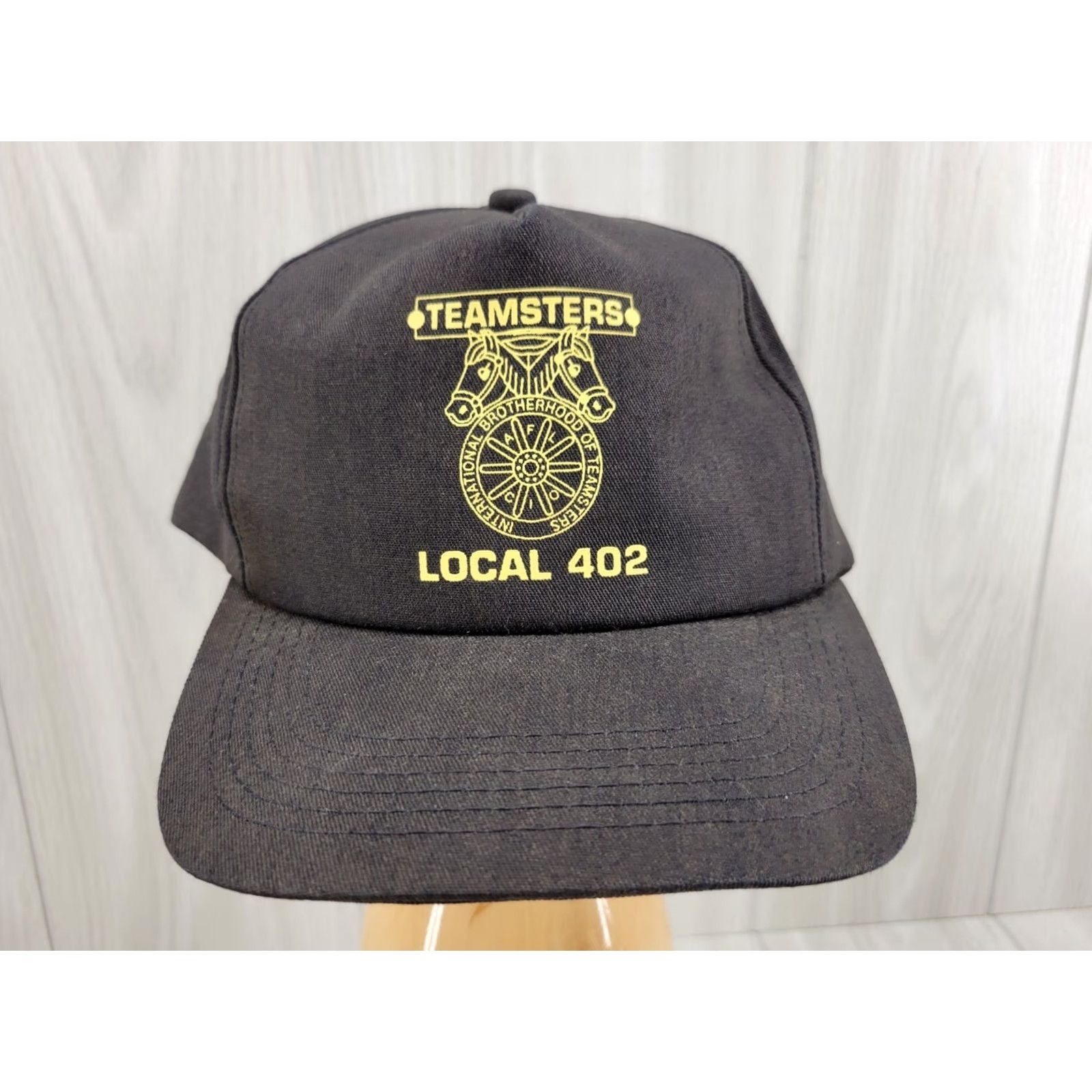 Vintage VINTAGE Legend Trucker Hat Men Local 402 Teamsters IBT Black #3 Adjustable Adjustable Hat Logo Winter Summer Spring Fall Mens Size ONE SIZE - 3 Thumbnail