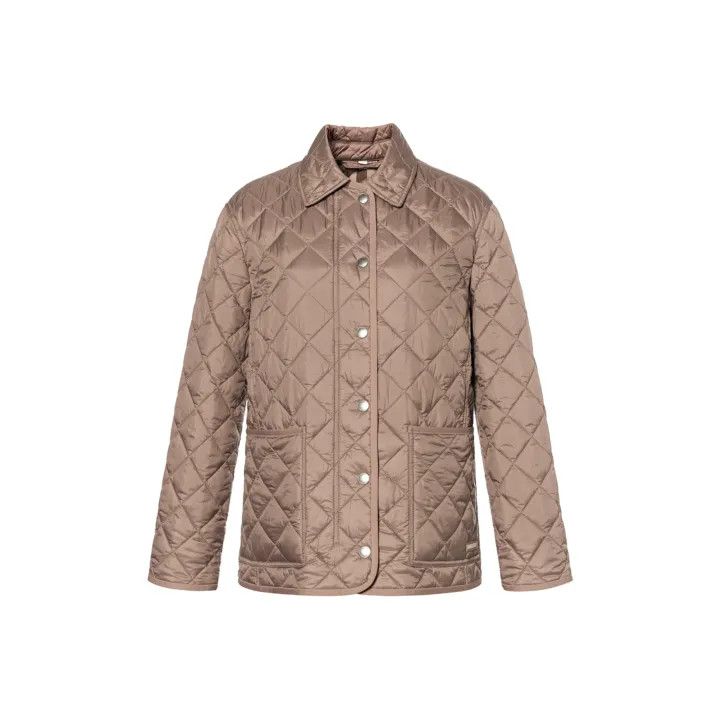 Burberry Burberry Quilted Long Sleeve Jacket in Beige 0079 Size M / US 6-8 / IT 42-44 - 1 Thumbnail