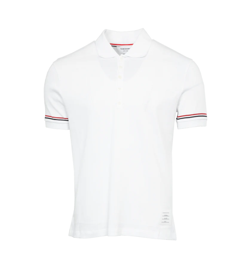 Thom Browne o1h1sh10525 Rwb Stripe Polo Shirt in White Size US XXL / EU 58 / 5 - 1 Thumbnail
