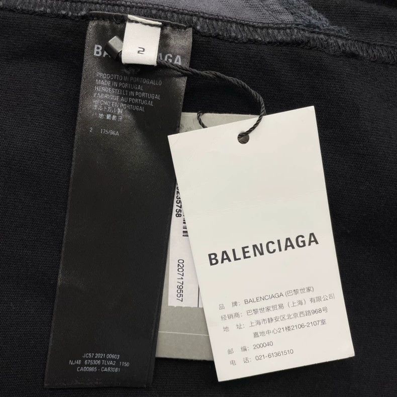 Balenciaga Balenciaga Spliced black short sleeves Size US M / EU 48-50 / 2 - 5 Thumbnail