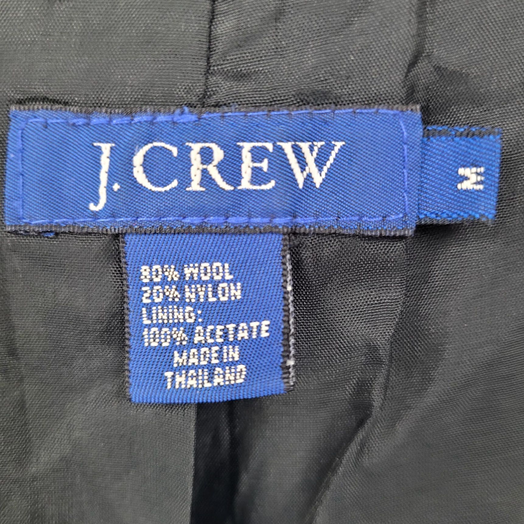 J.Crew VINTAGE J.CREW Grey Wool Blend Over Coat Pockets Collared Buttoned Lined Middle M Womens Size M / US 6-8 / IT 42-44 - 3 Thumbnail