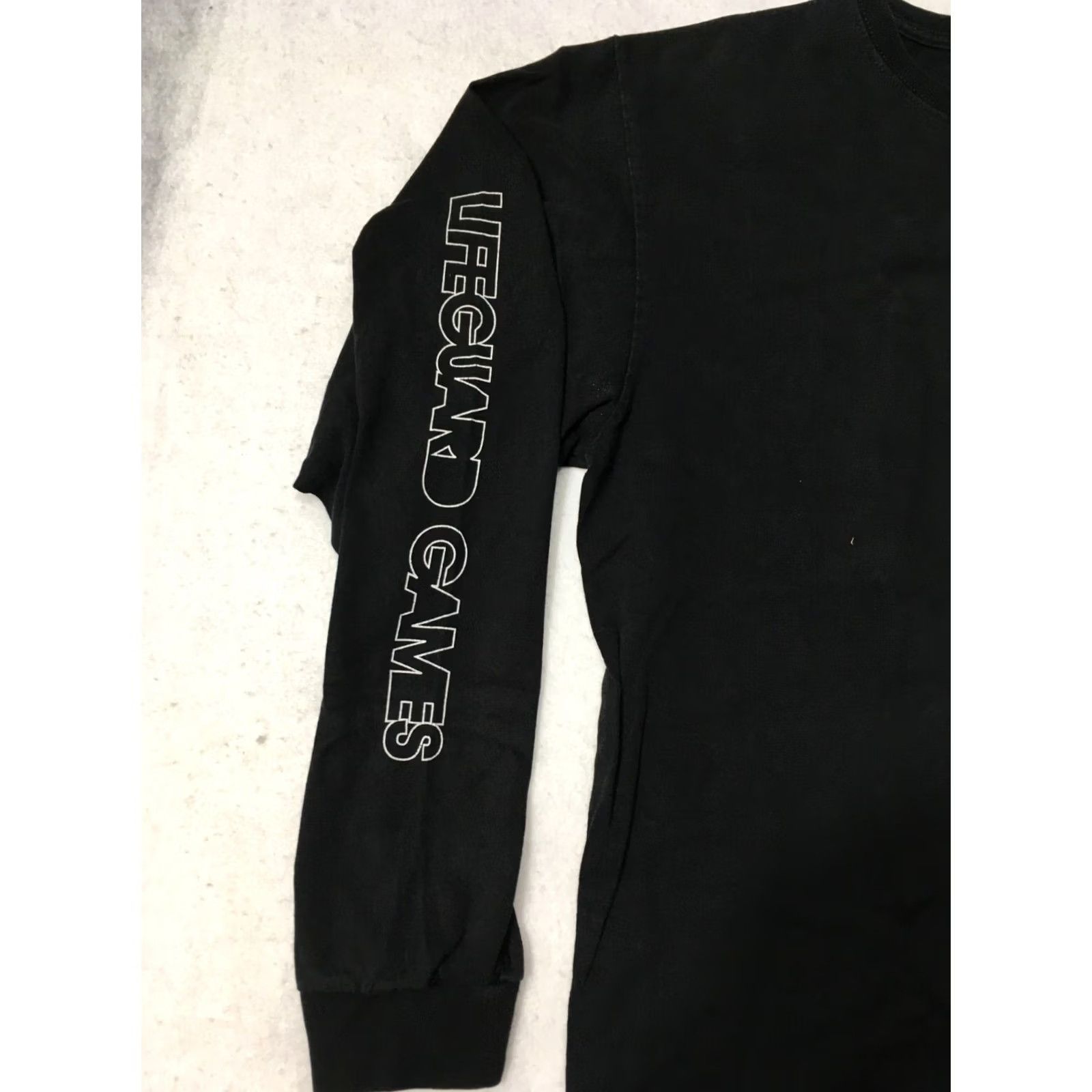 Doublet VTG Hawaiian Lifeguard T-Shirt Adult Large Coastal Classics Double-Sided Black Cotton Blend Knit Crew Neck Surf Theme Unisex Mens Womens Size US L / EU 52-54 / 3 - 7 Thumbnail