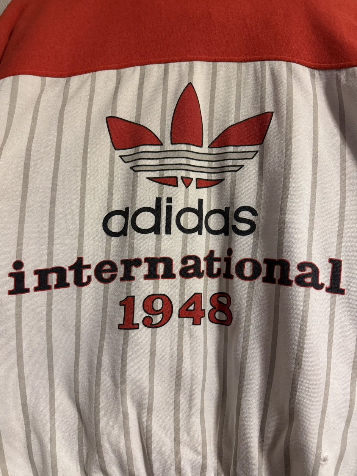 Adidas vtg 80s adidas international 1948 rare bomber jacket L-XL Size US L / EU 52-54 / 3 - 3 Thumbnail