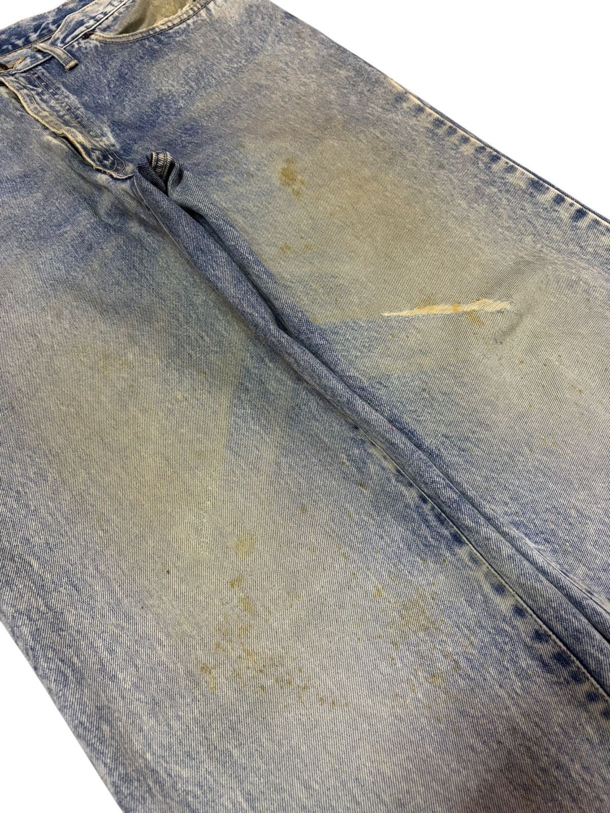 Edwin Vtg Edwin Japan 1415 Acid Washed Distressed Jeans Size US 33 - 4 Thumbnail