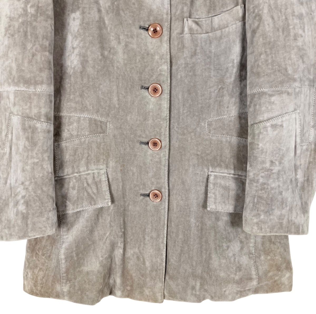 Issey Miyake Issey Miyake Women Velvet Blazer Jacket Size M / US 6-8 / IT 42-44 - 3 Thumbnail