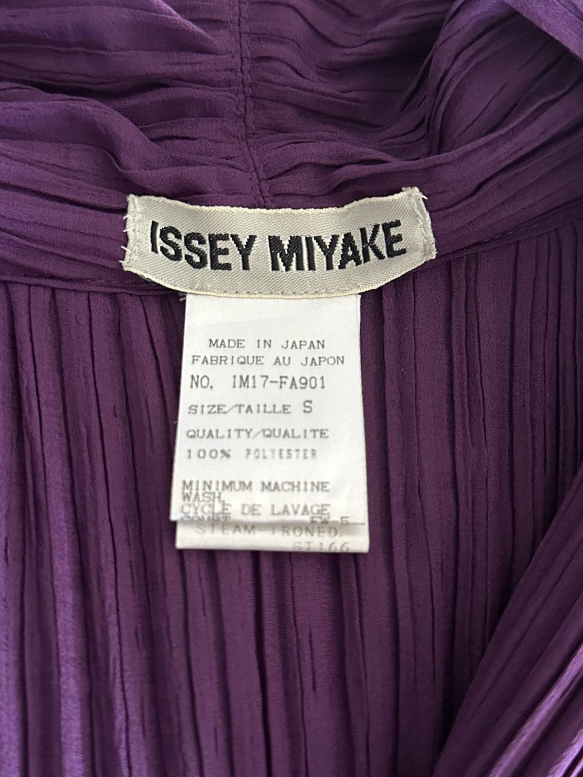 Issey Miyake Rose-purple long cardigan coat Size S / US 4 / IT 40 - 2 Thumbnail