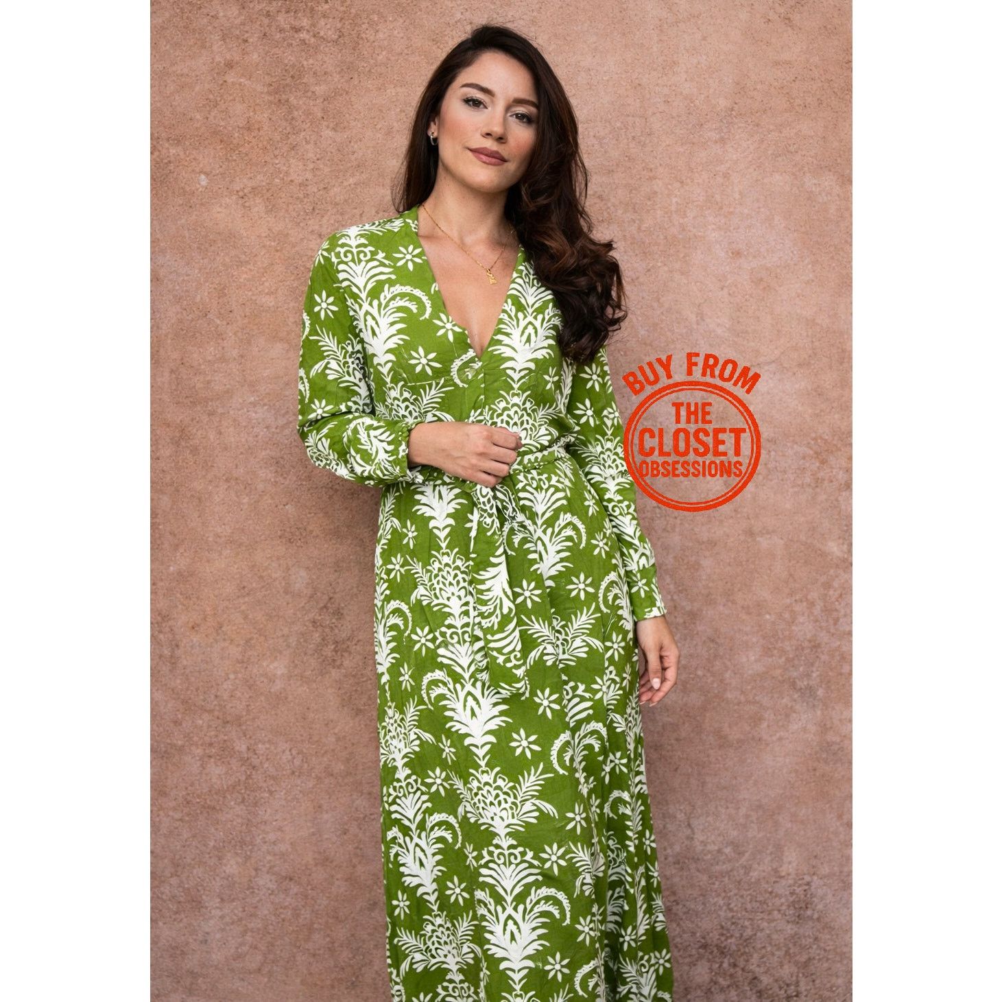 Zara Zara Paisley Print, Long Sleeve Wrap Dress | Grailed