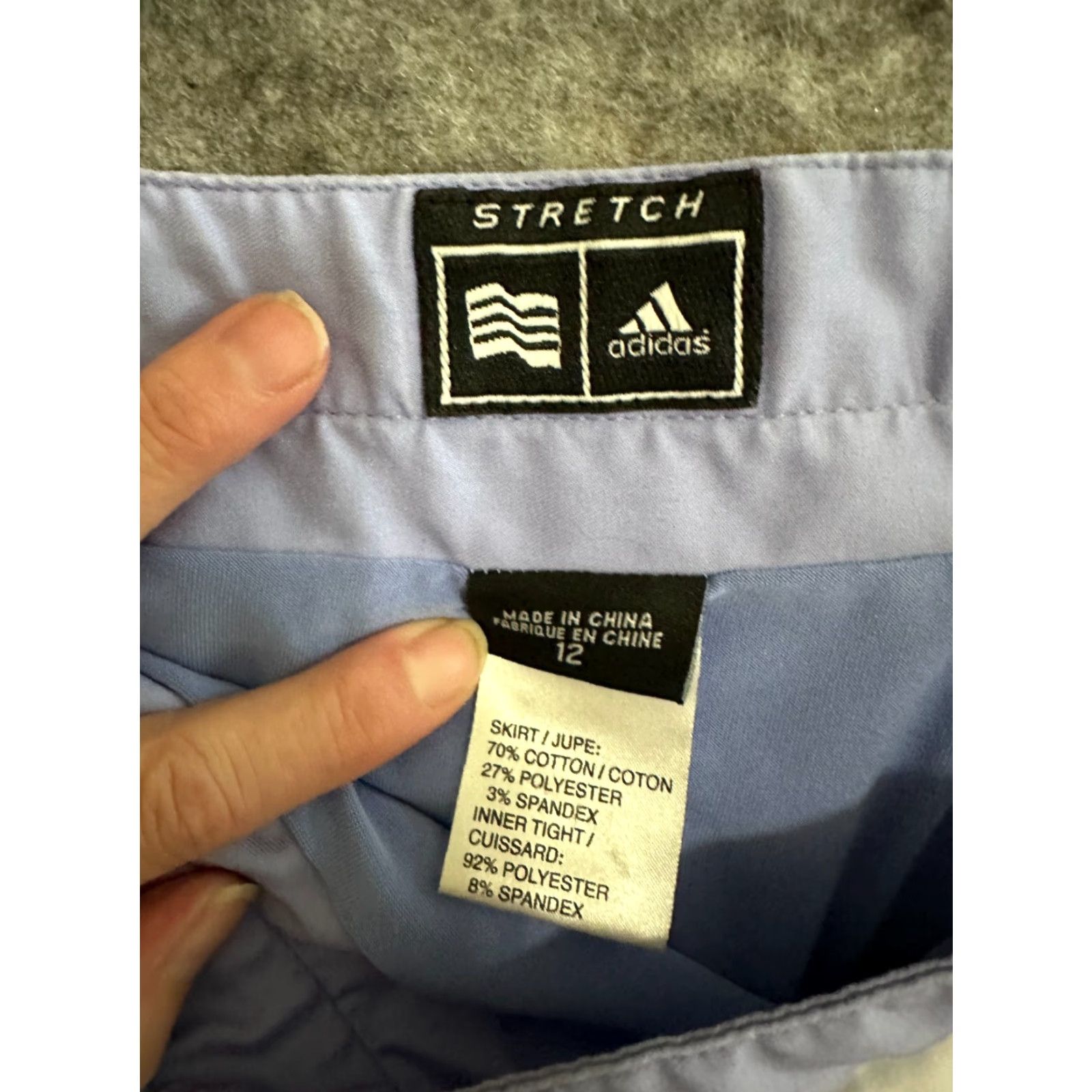 Adidas Adidas Skort Womens Size 12 Purple Lined Stretch Short Athletic Activewear Size 34" / US 12 / IT 48 - 4 Thumbnail