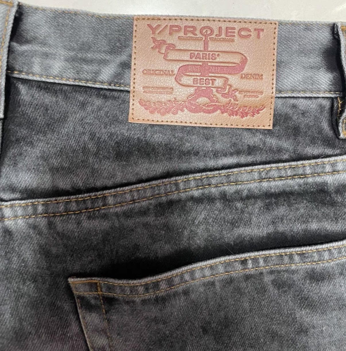 Y/Project Y/Project 21FW Washed Embroidered Straight-Leg Denim Size US 30 / EU 46 - 4 Thumbnail