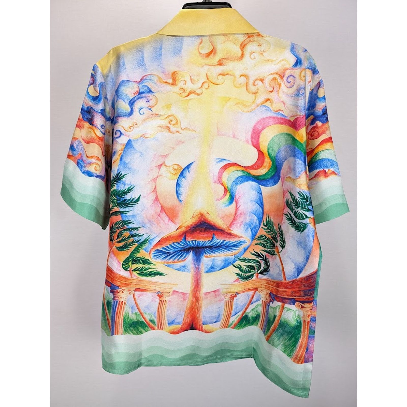 Casablanca o1rshd1 DUP /Silk Twill Short Sleeve Collar Shirt Multicolor Size US S / EU 44-46 / 1 - 8 Thumbnail