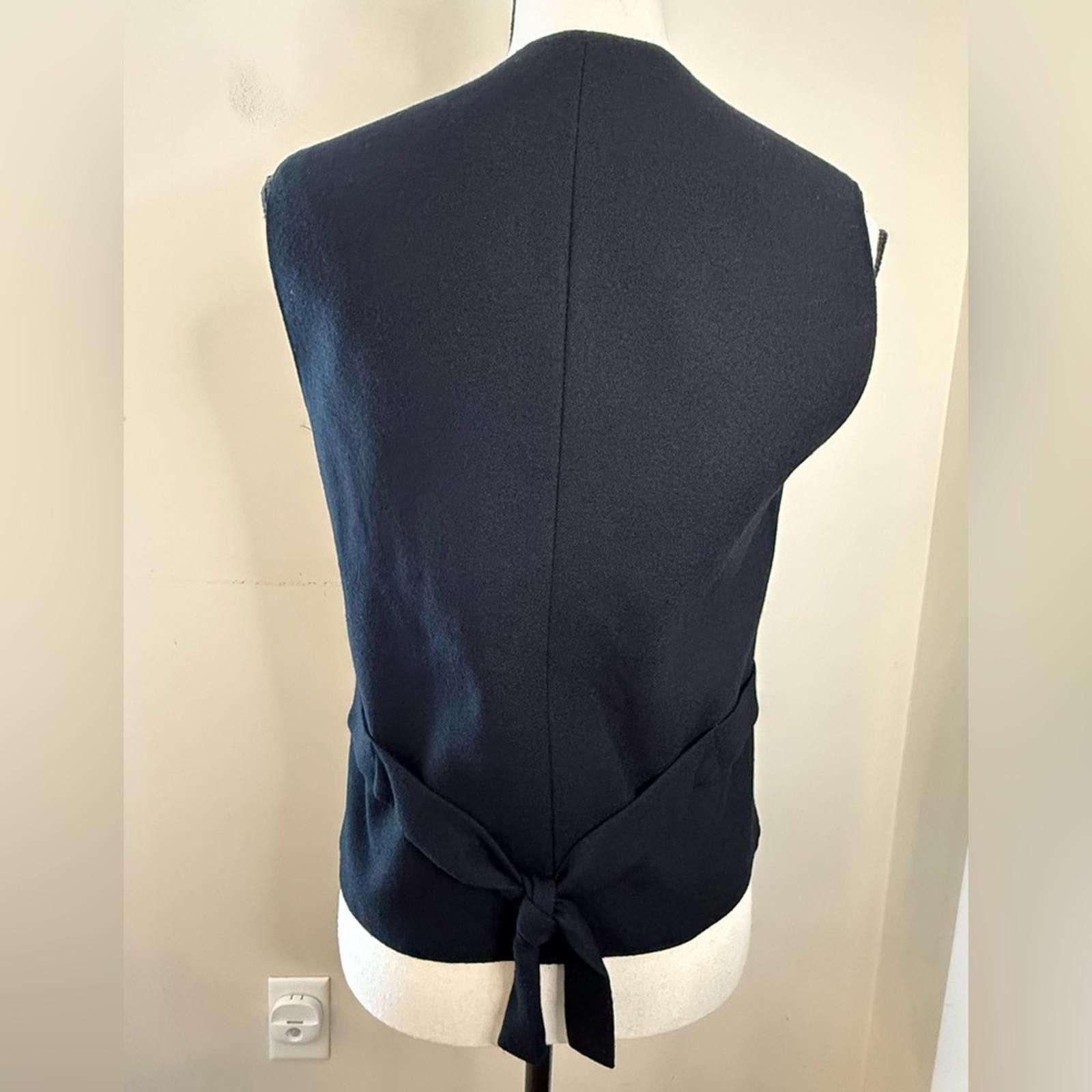 Other Focus 2000 vintage black wool embellished vest SZ 8 Size M / US 6-8 / IT 42-44 - 4 Thumbnail