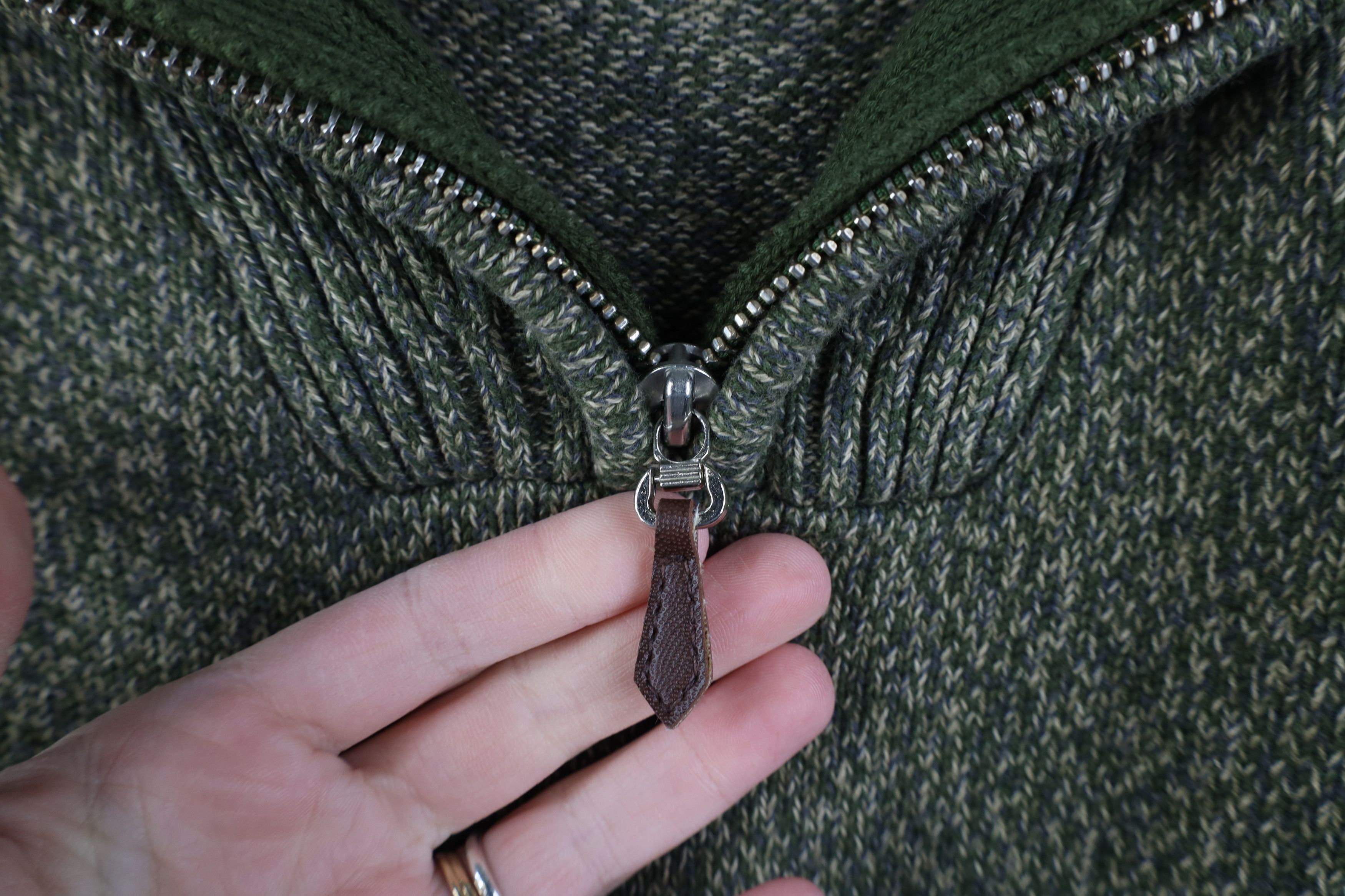 Vintage Vintage 90s Streetwear 1/4 Half Zip Cotton Pullover Sweater Size US L / EU 52-54 / 3 - 7 Thumbnail