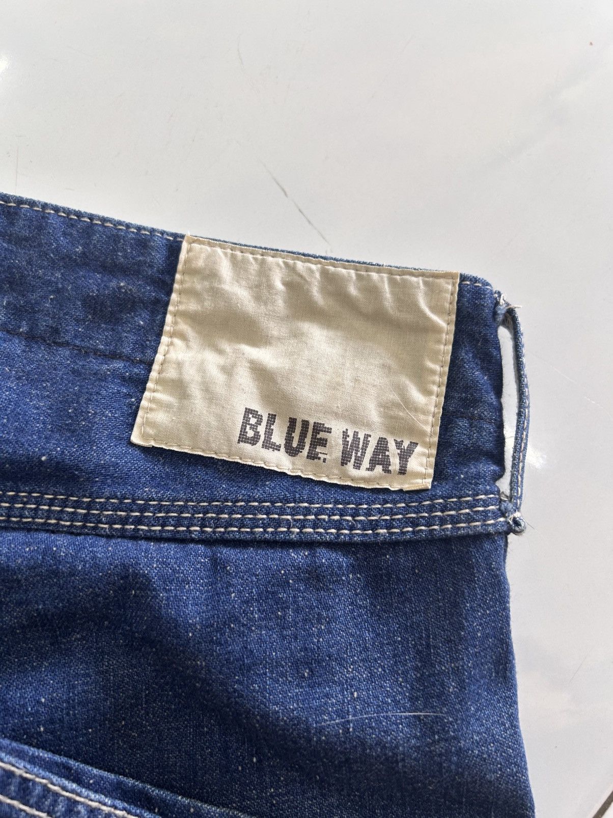 Japanese Brand × Vintage 💥 Vintage Japanese Denim Blue Way Nippon Classic Jeans Size US 32 / EU 48 - 16 Thumbnail